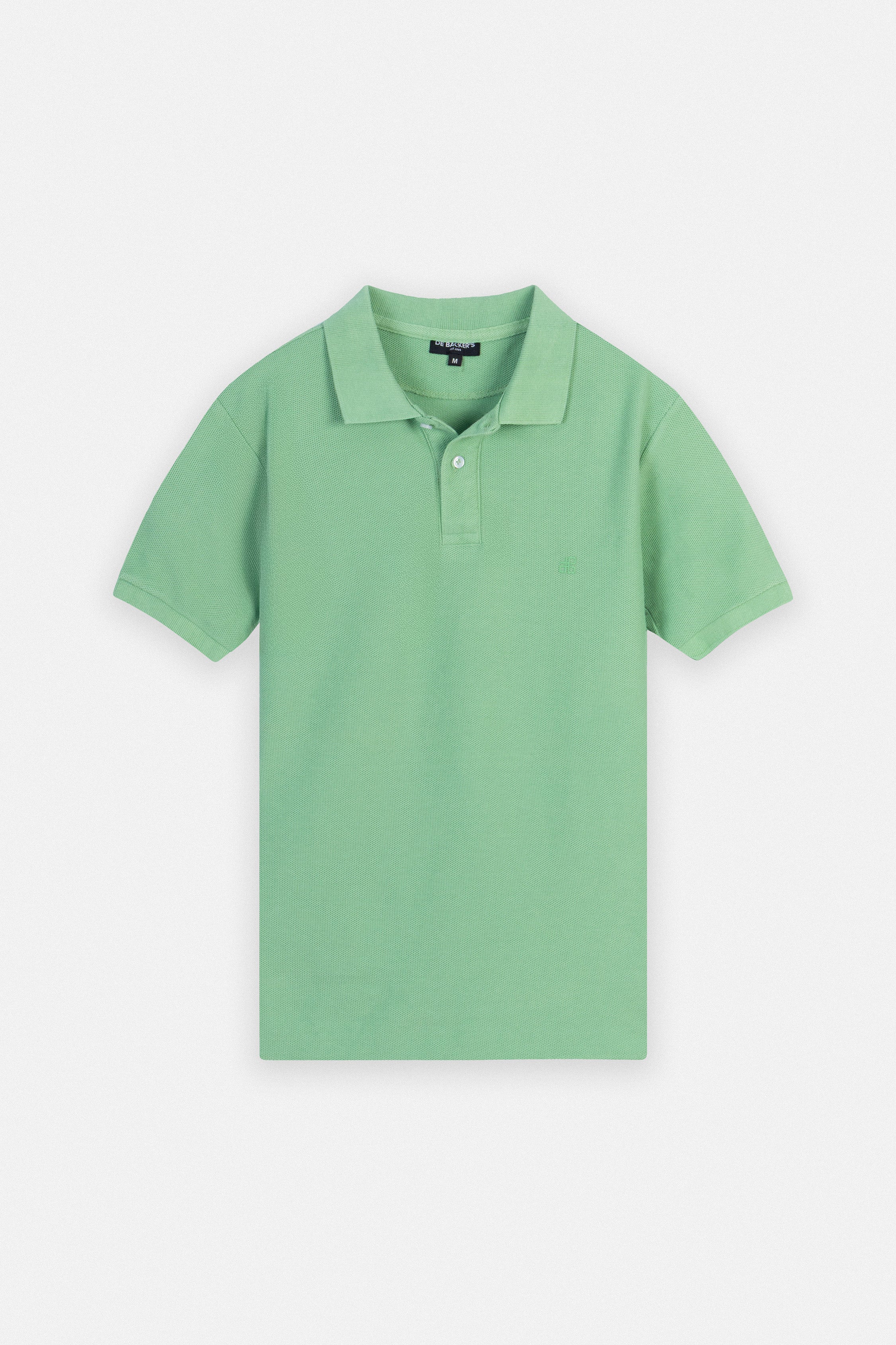 Pique Green Cotton Polo