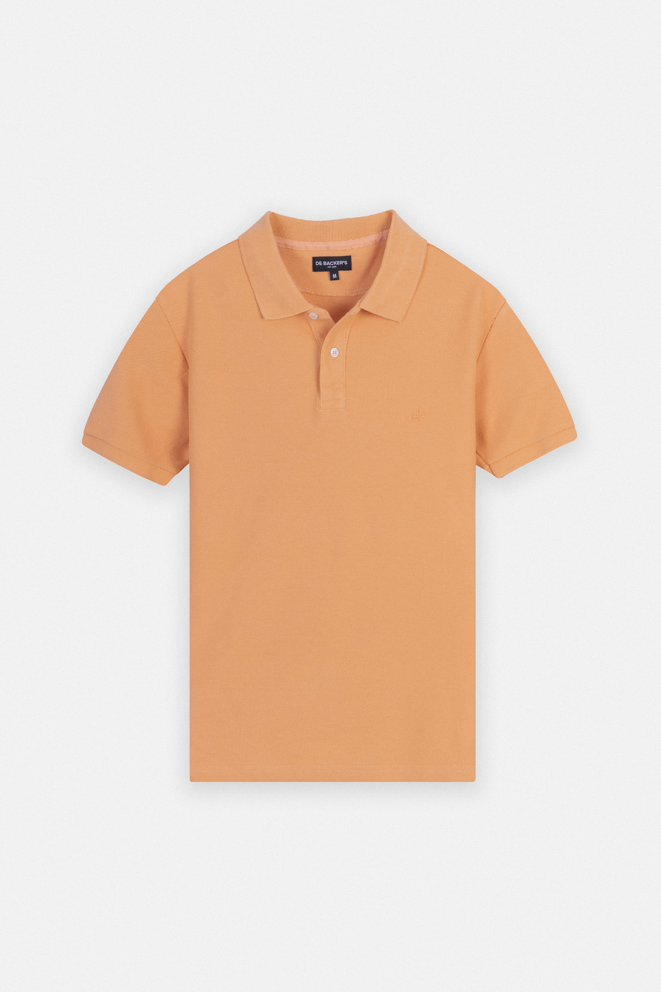 Pique Orange Cotton Polo