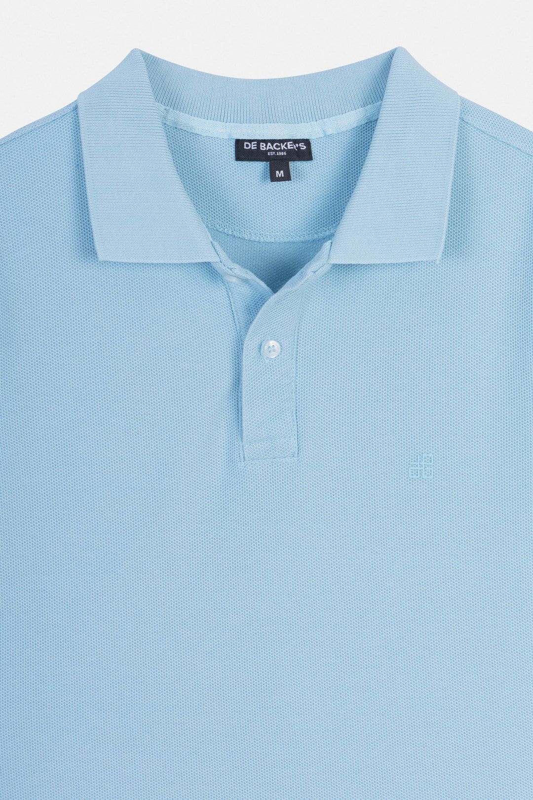 Pique Light Blue Cotton Polo