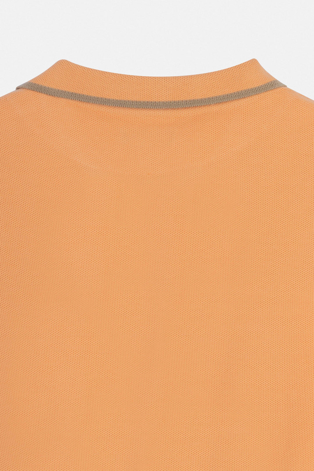 Pique Orange V neck Polo