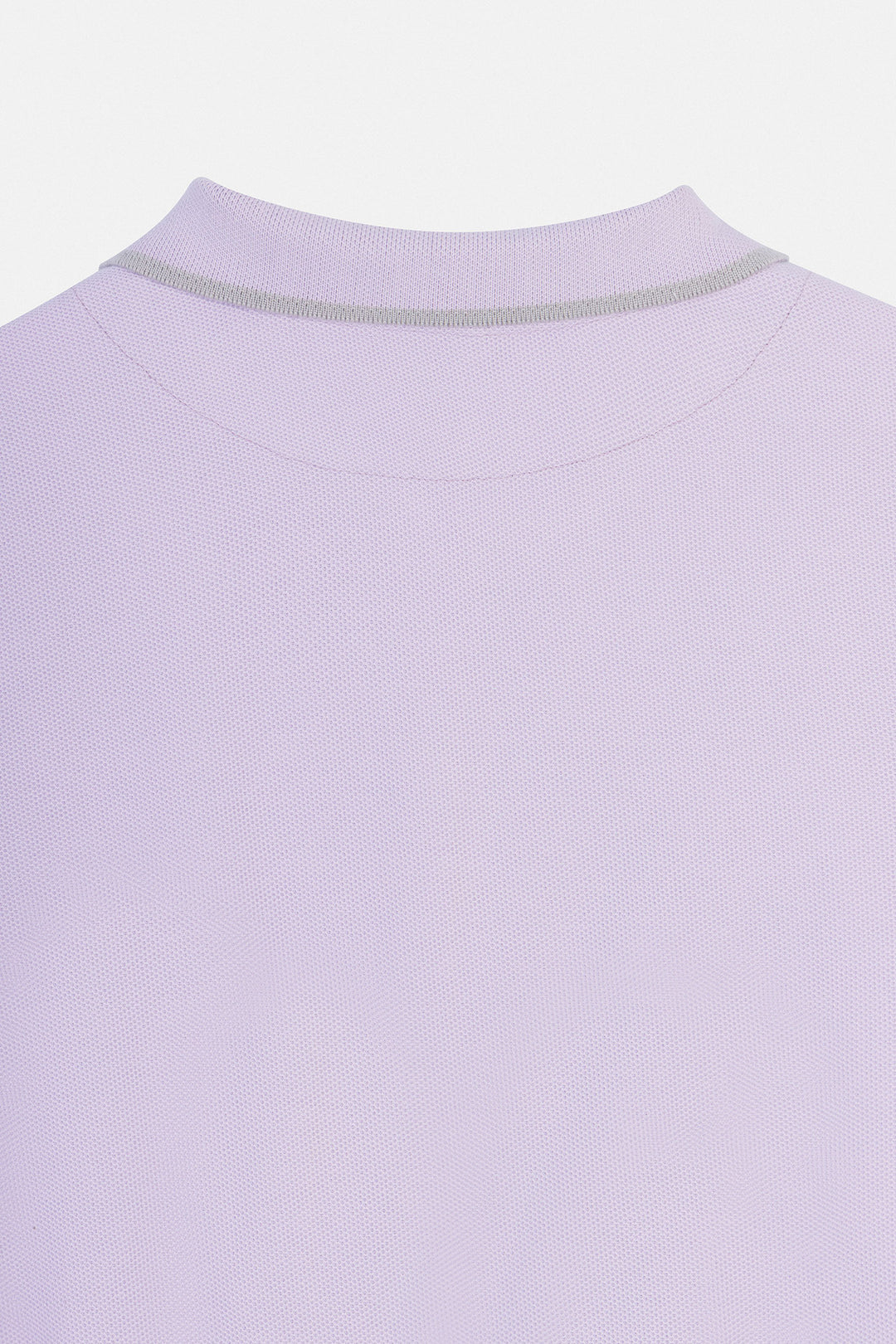 Pique Mauve V neck Polo