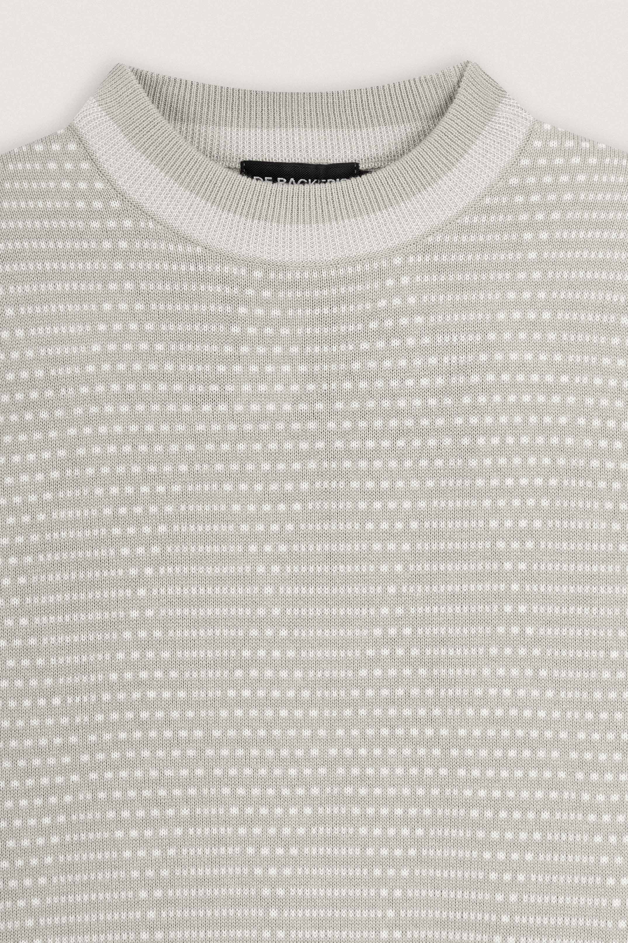 Light Beige Crew Neck Pullover