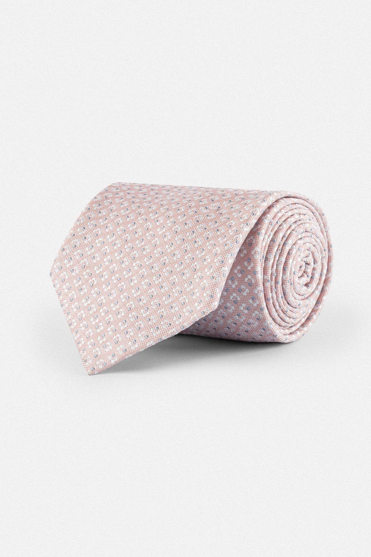 Jacquard Floral Rose Necktie with Handkerchief