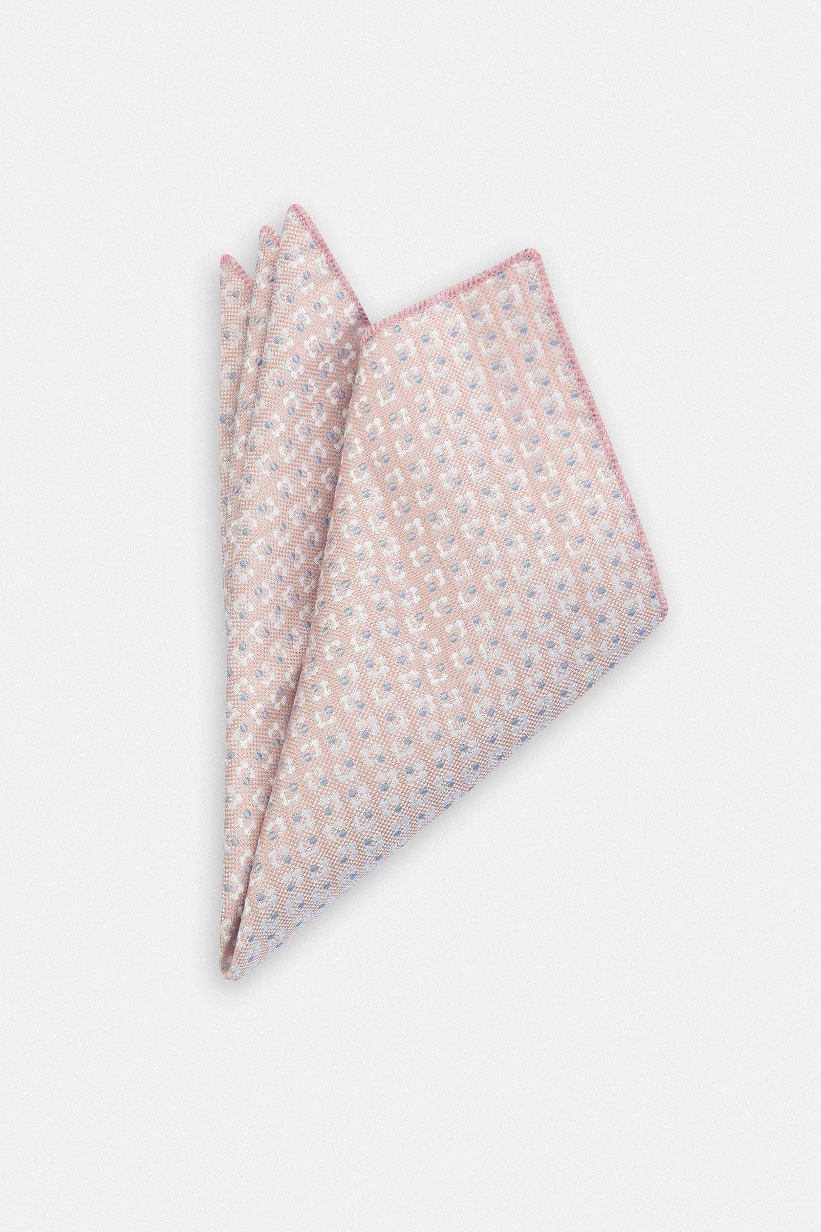 Jacquard Floral Rose Necktie with Handkerchief