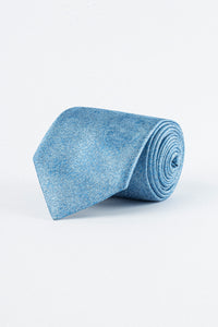 Jacquard Light Blue Necktie with Handkerchief