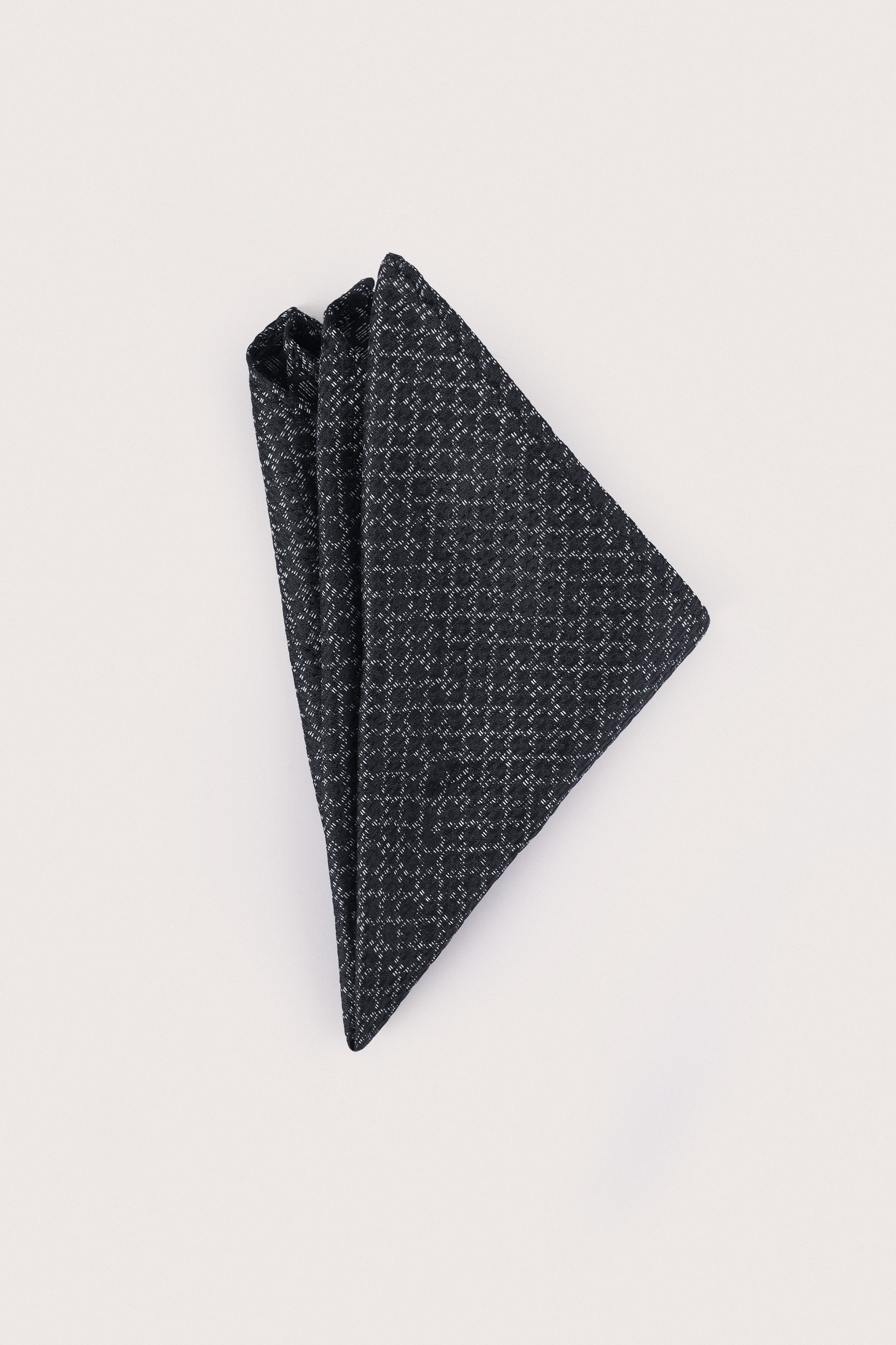 Black Necktie with Handkerchief - De Backers - 2