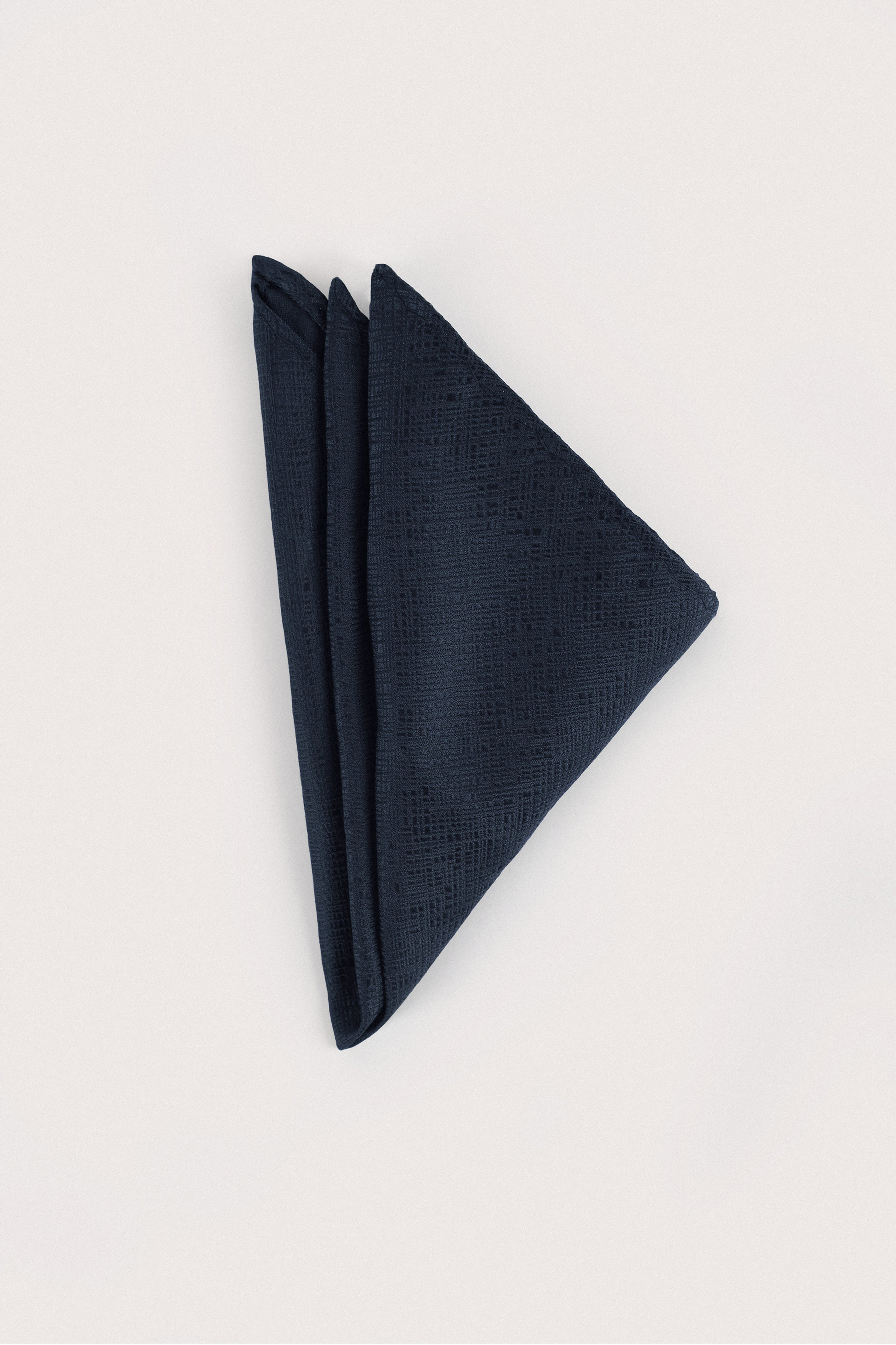 Dark Gray Necktie with Handkerchief
