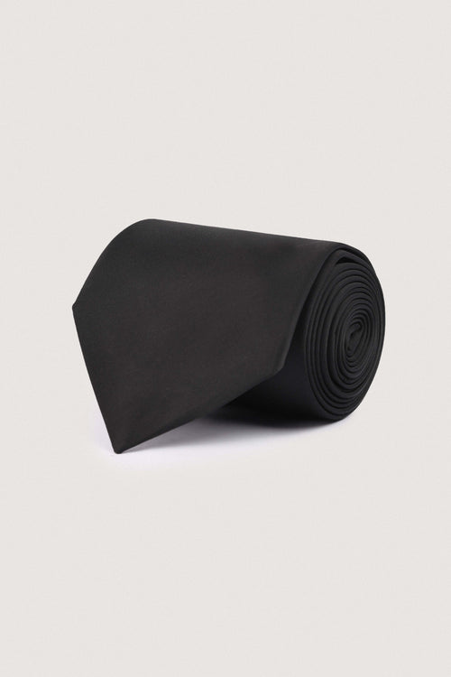 Black Silk Necktie
