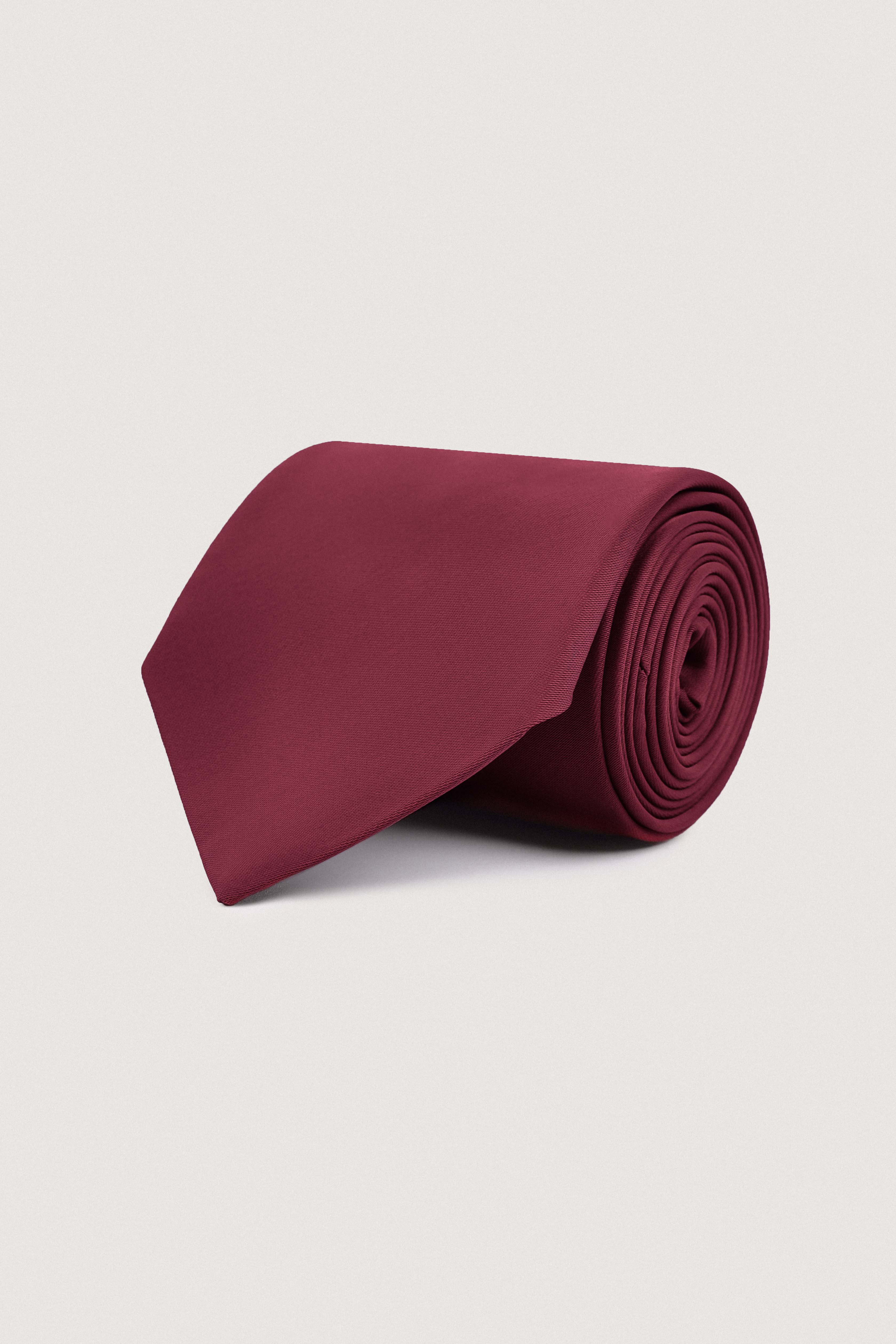 Nobel Burgundy Silk Necktie