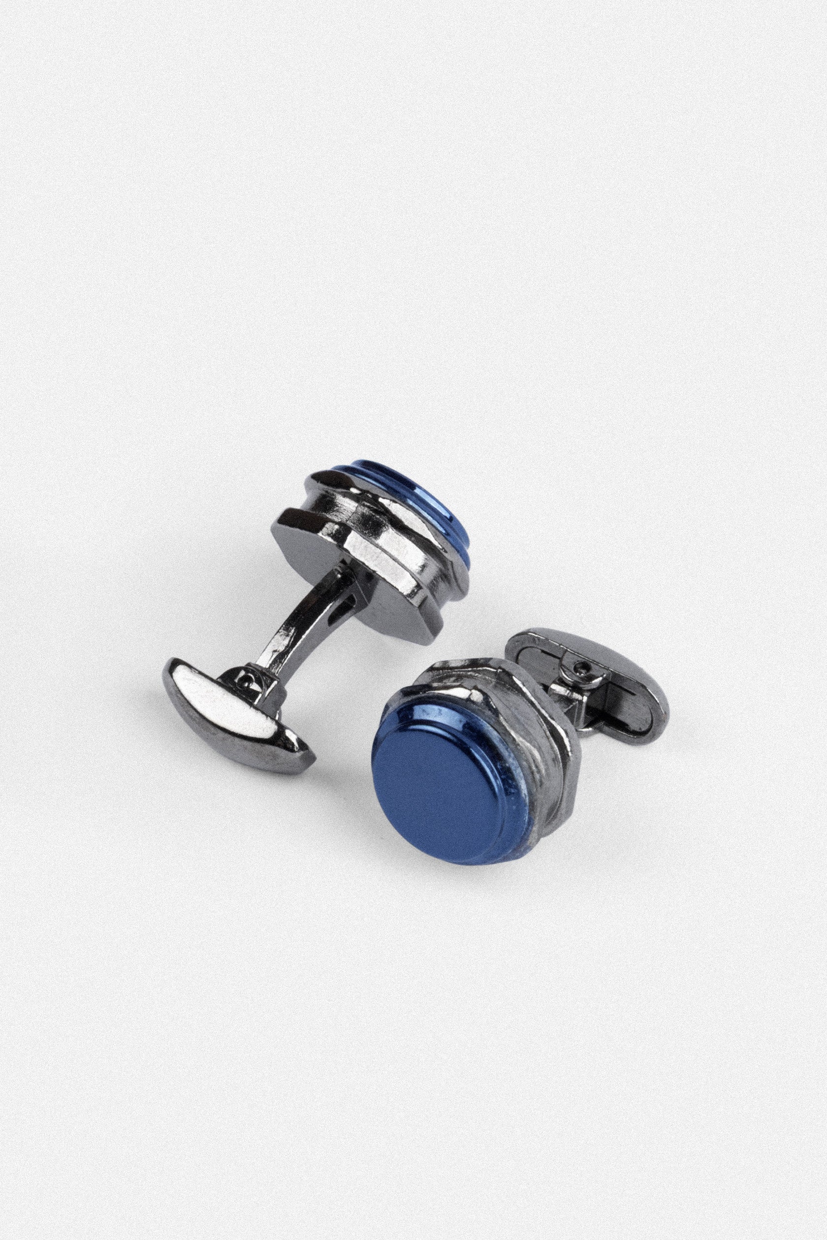 Round-shaped Silver Cufflinks