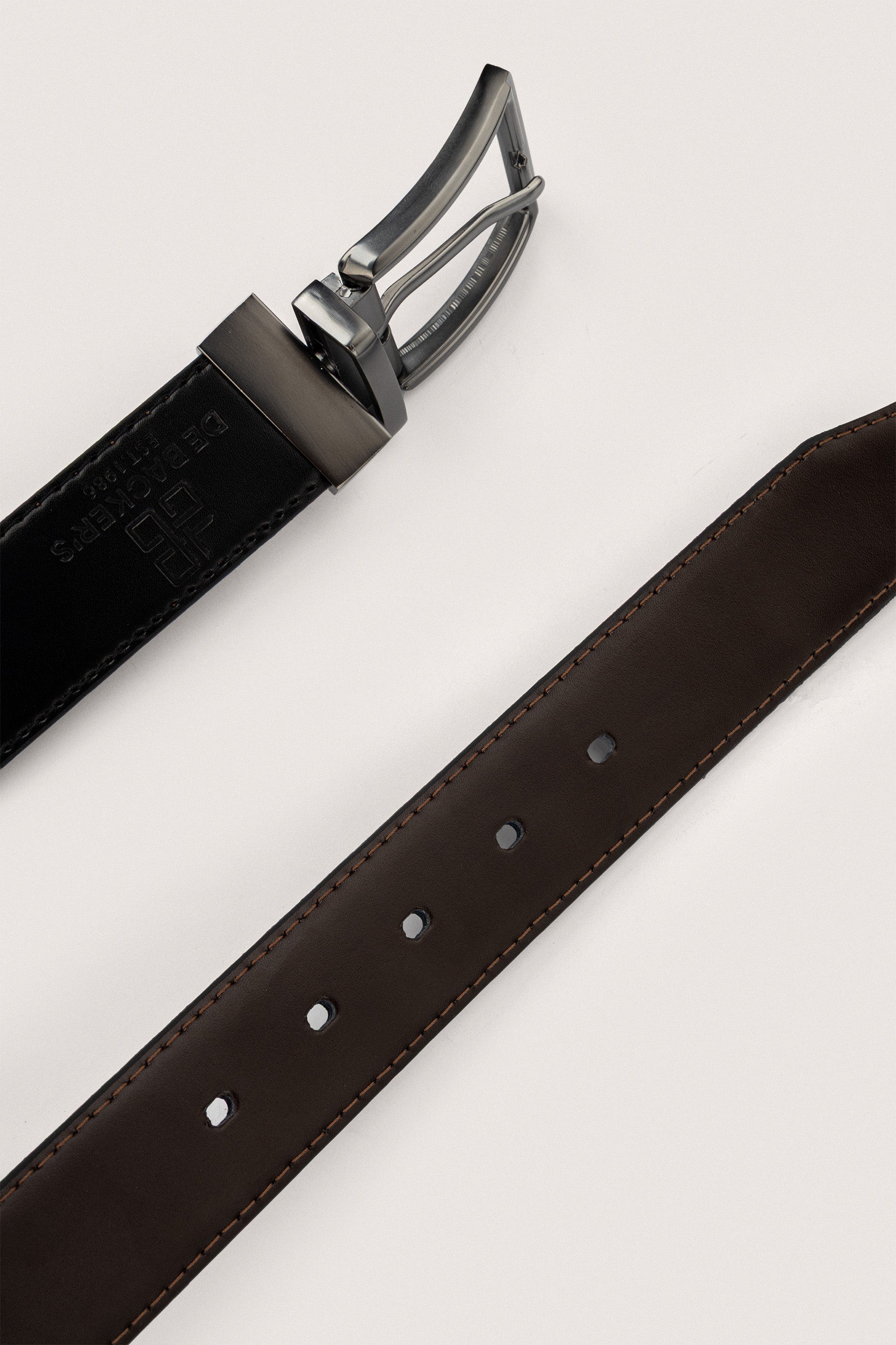 Black & Brown Double face Leather Belt