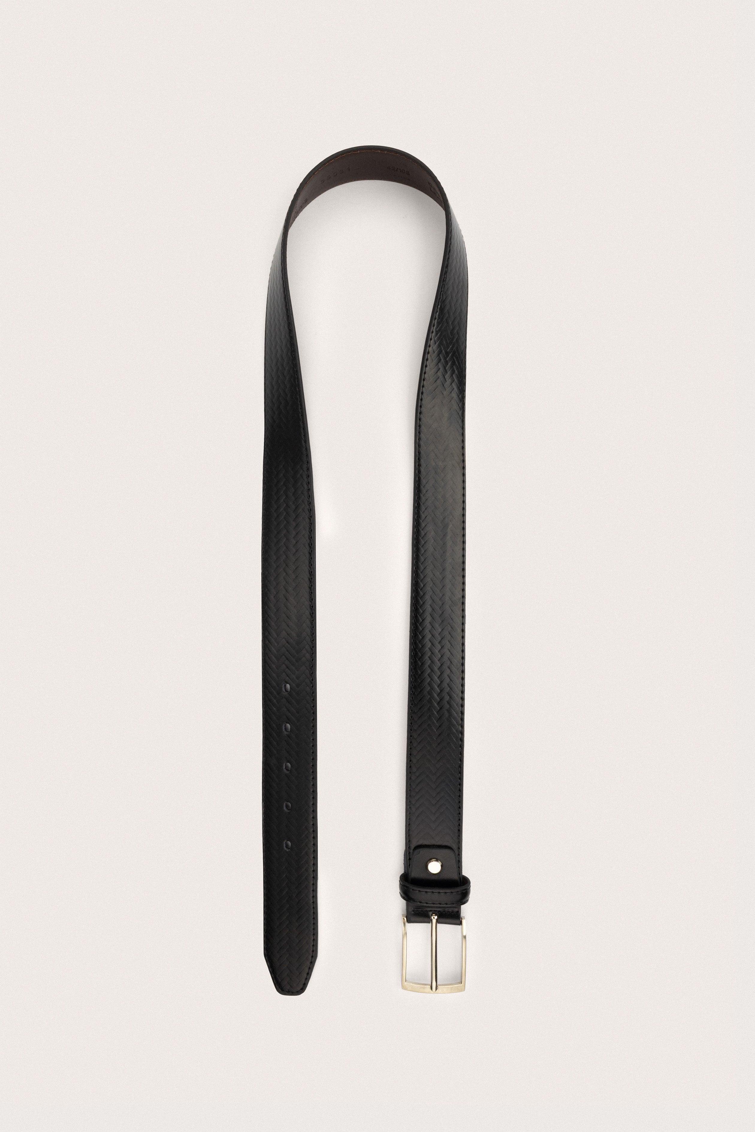 Black Leather Classic Belt