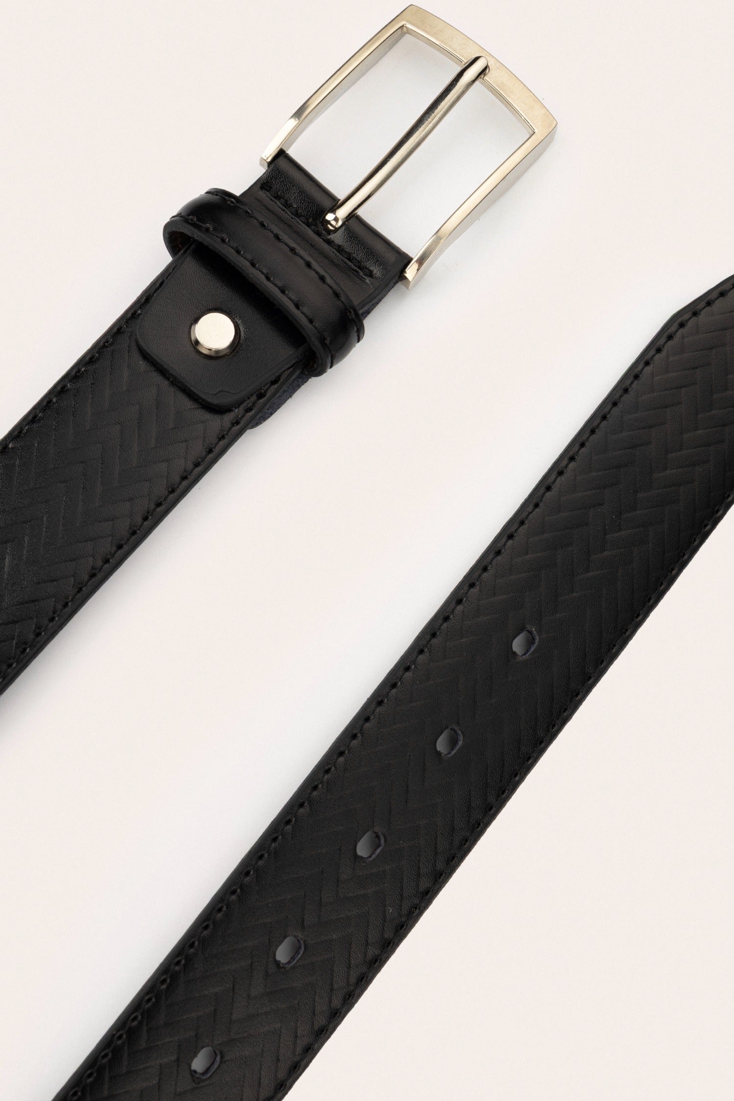 Black Leather Classic Belt