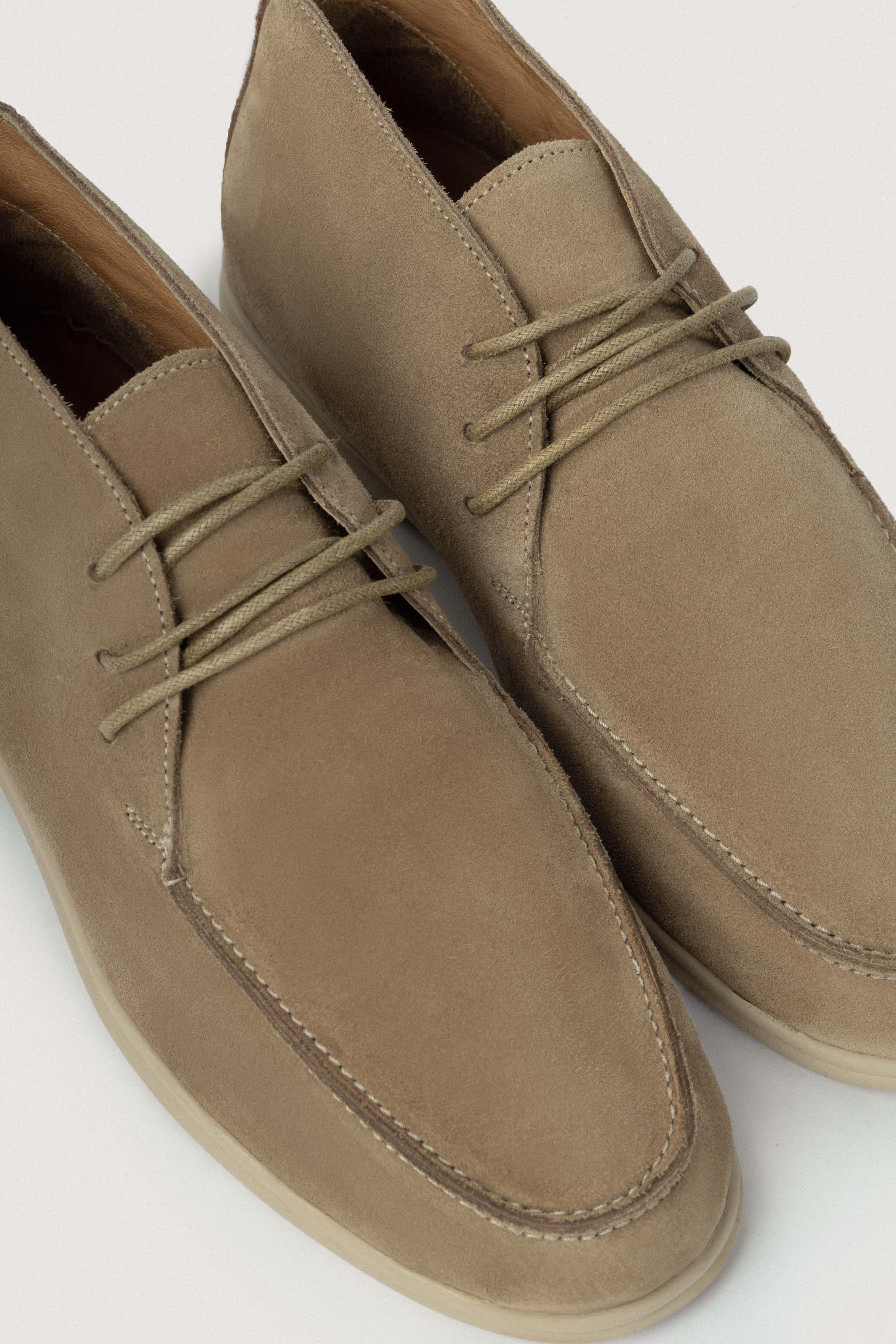 Dark Beige Chamois Chukka Boot