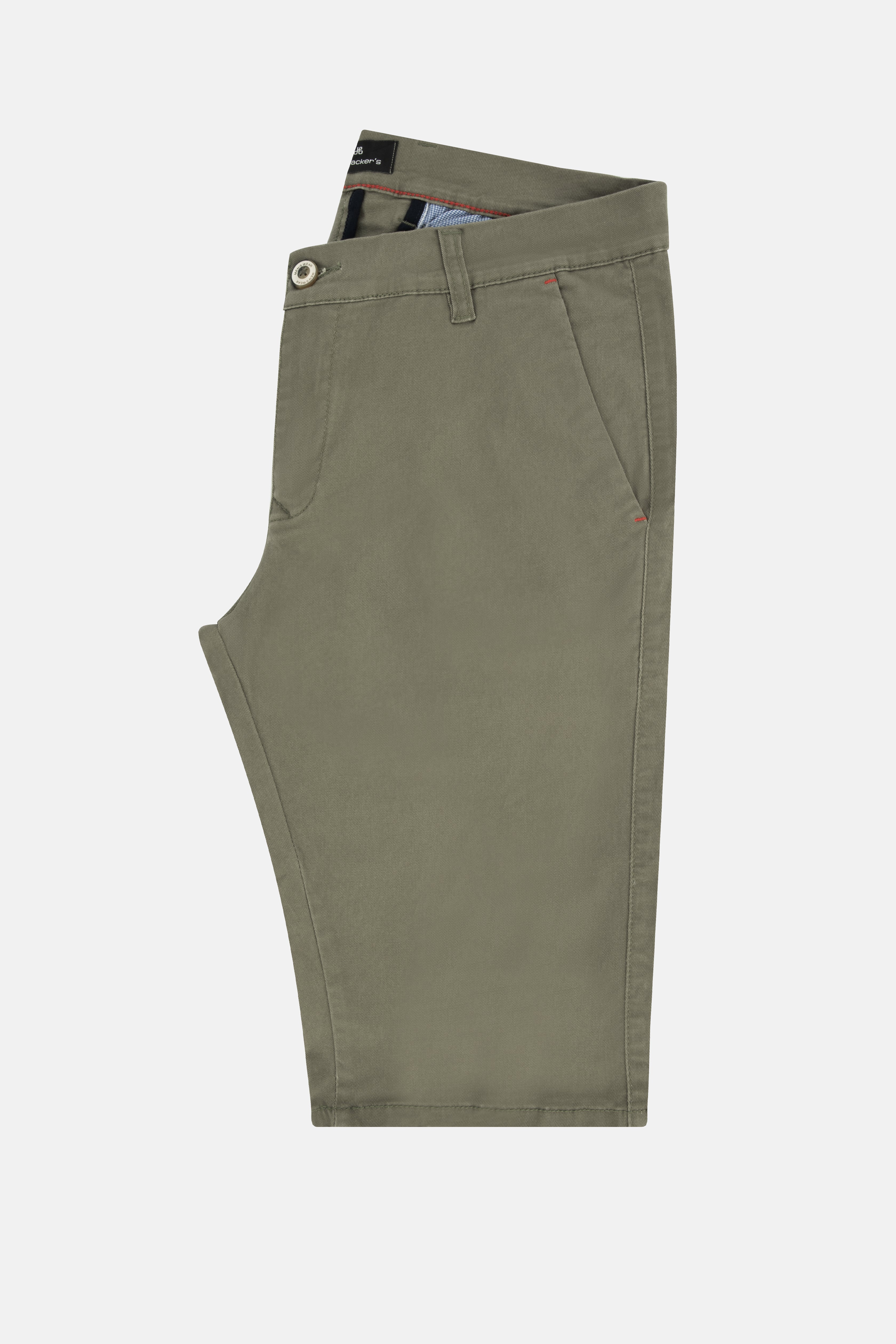 Dark-Green Gabardine Short