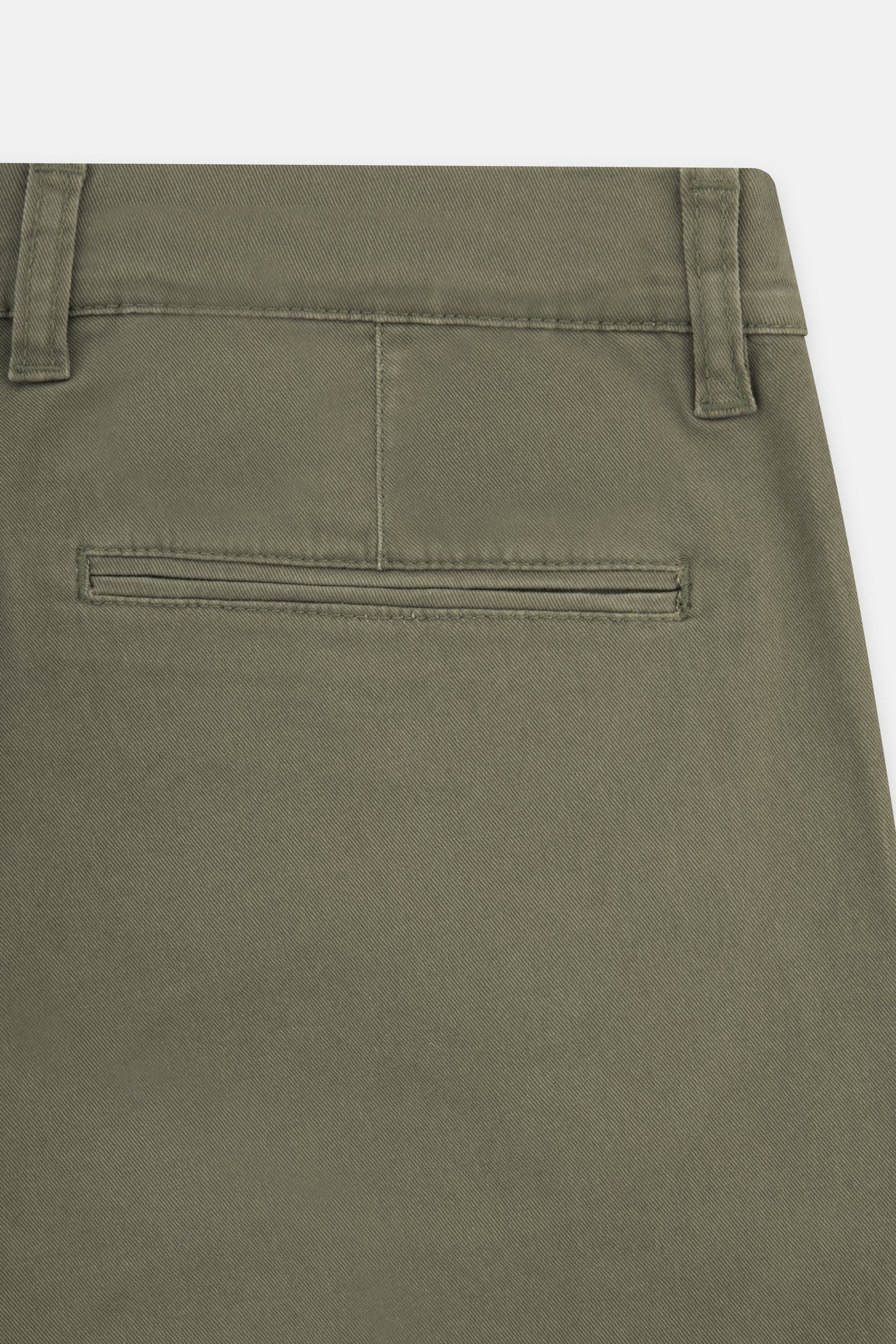 Dark-Green Gabardine Short