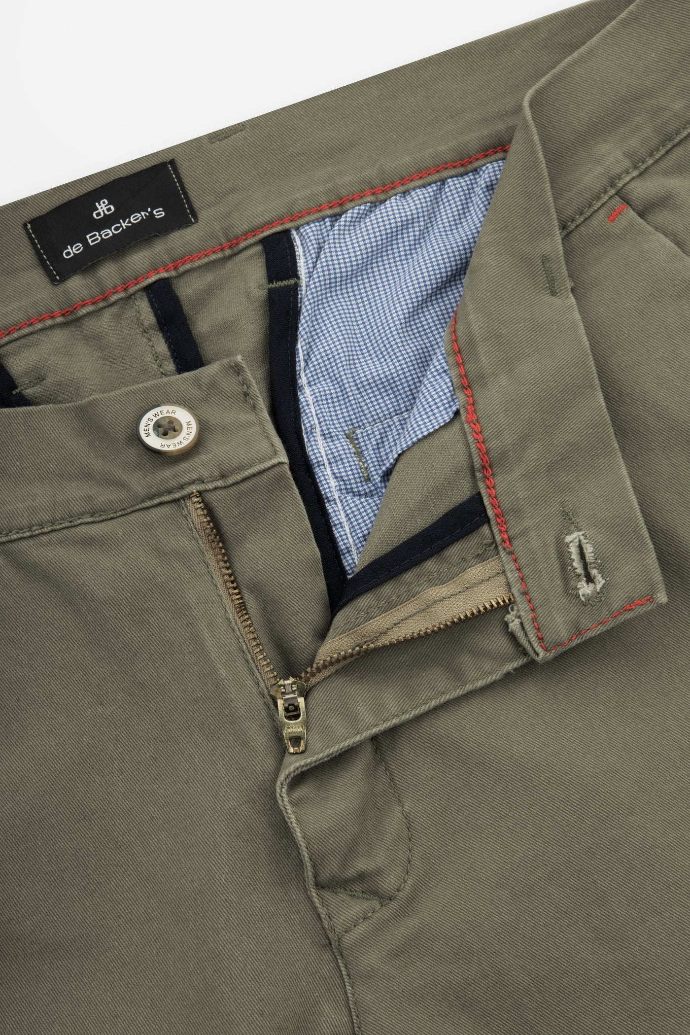 Dark-Green Gabardine Short