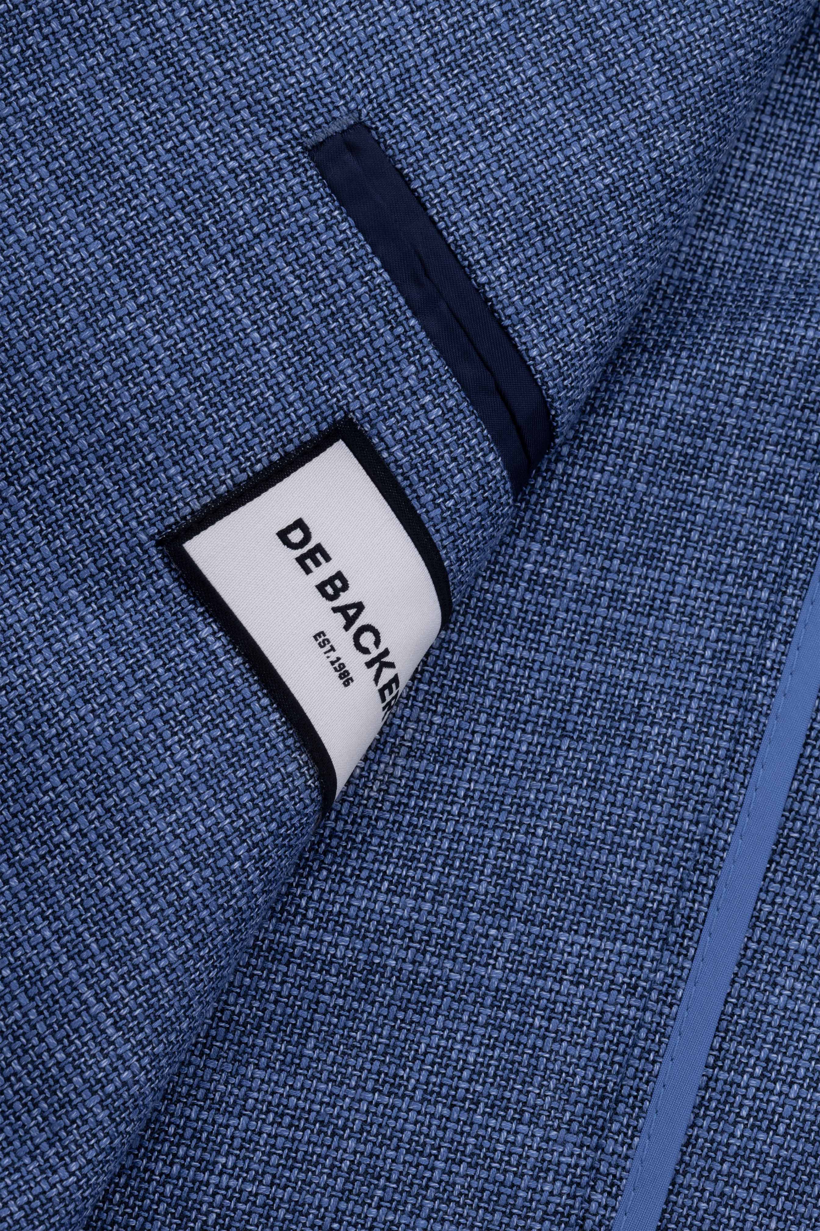 Patterned Navy Casual Blazer