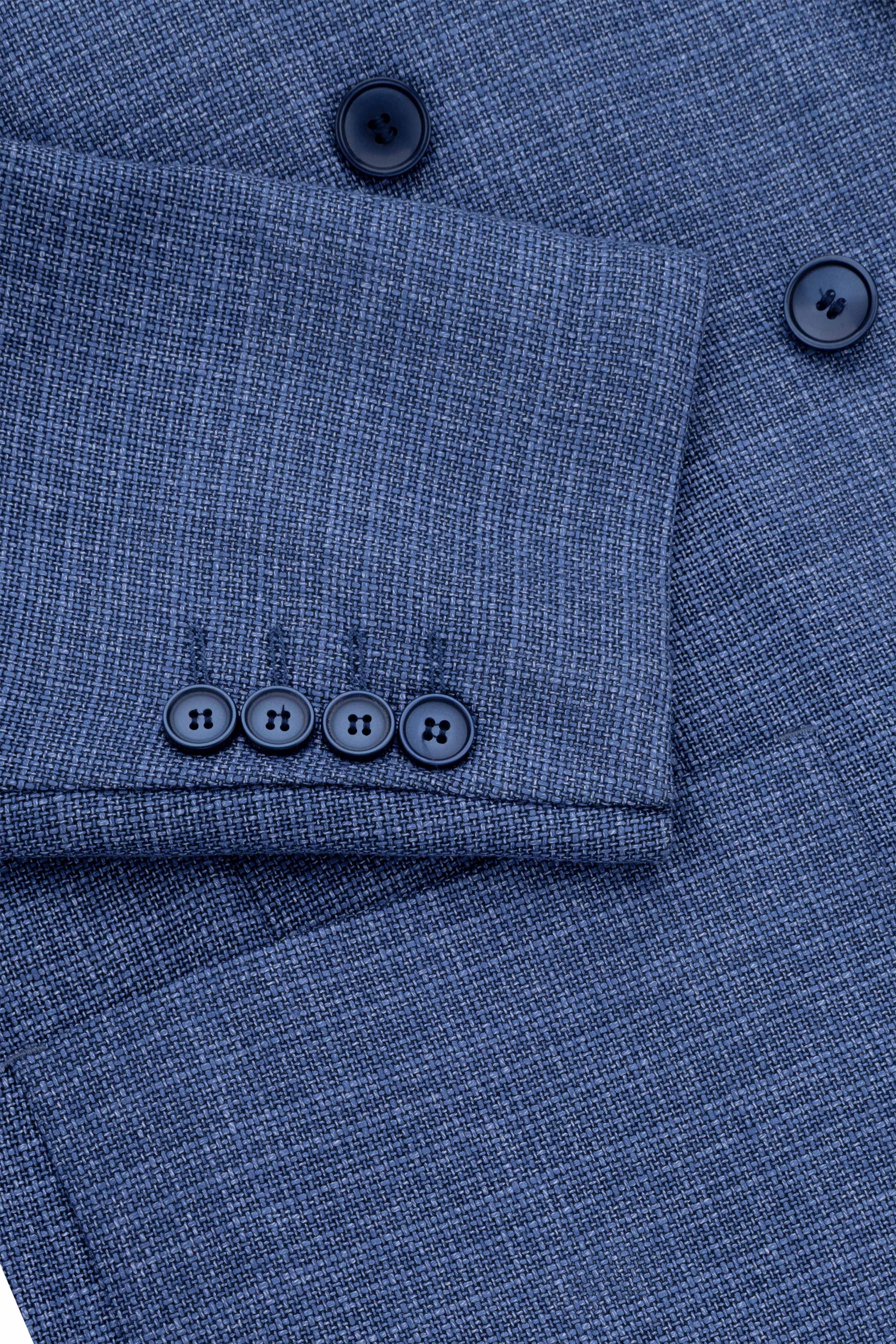 Patterned Navy Casual Blazer