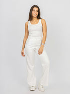 White Bootcut Classic Pants - De Backers - 1