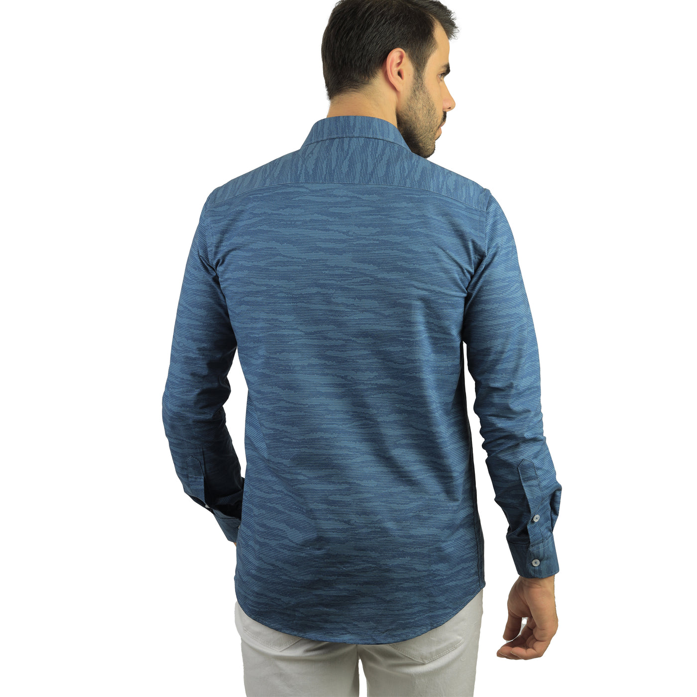 Teal-Blue Casual Shirt