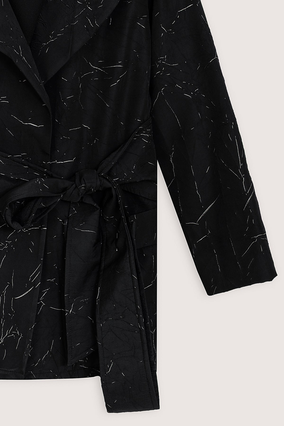 Black Printed Casual Women's Suit - De Backers - 3