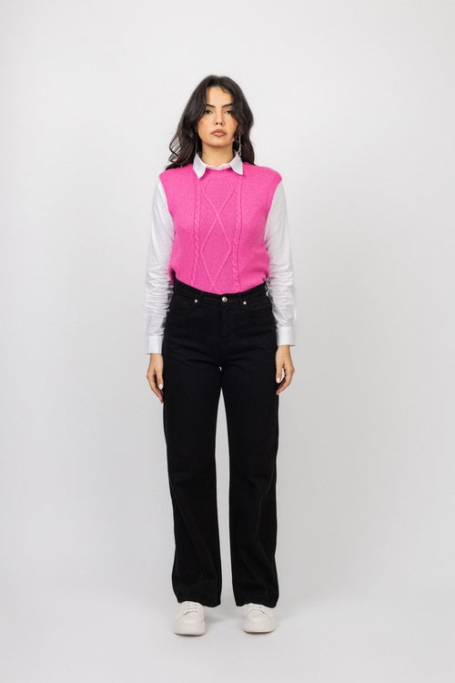 Black Washed wide leg Jeans