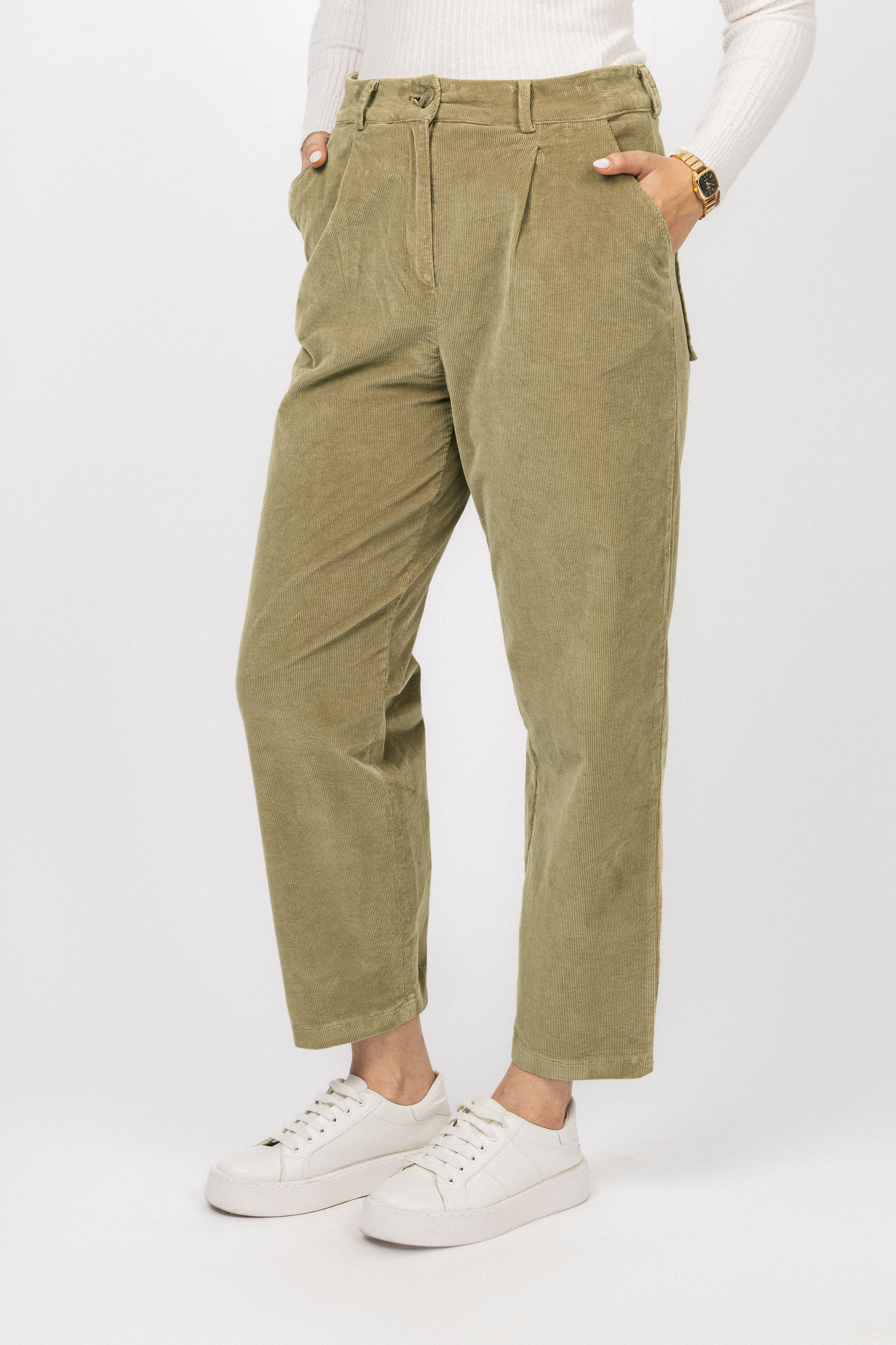 Beige corduroy Velvet Pants