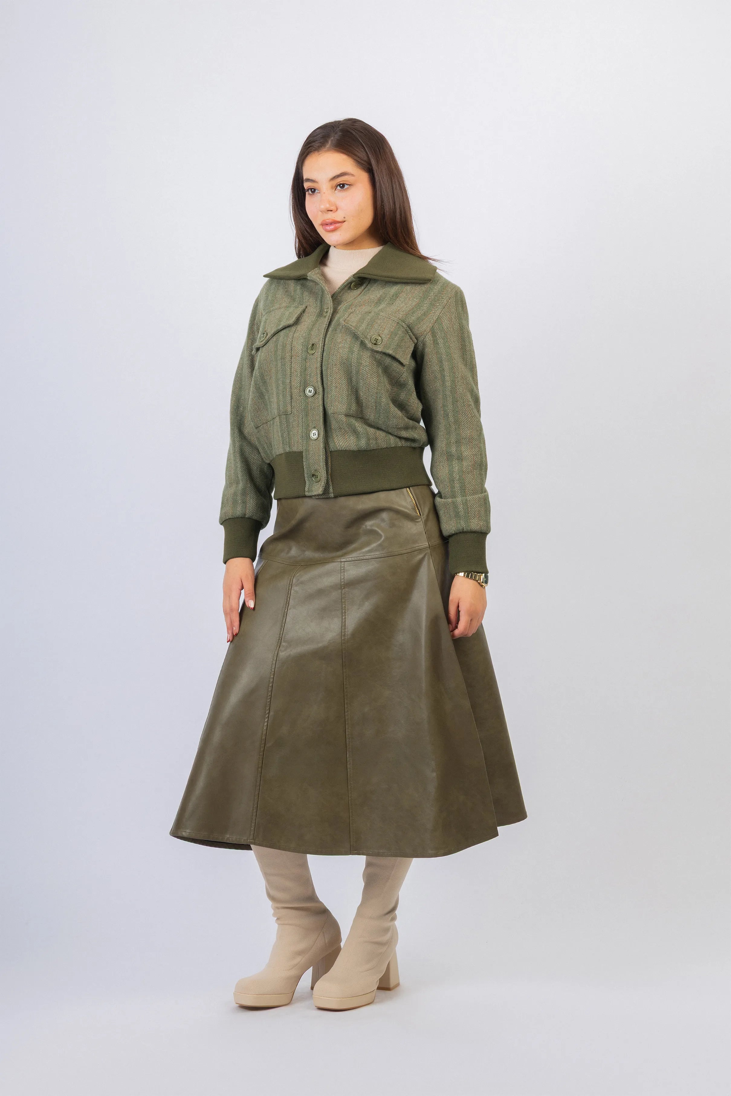 Granite Green Jacquard Jacket