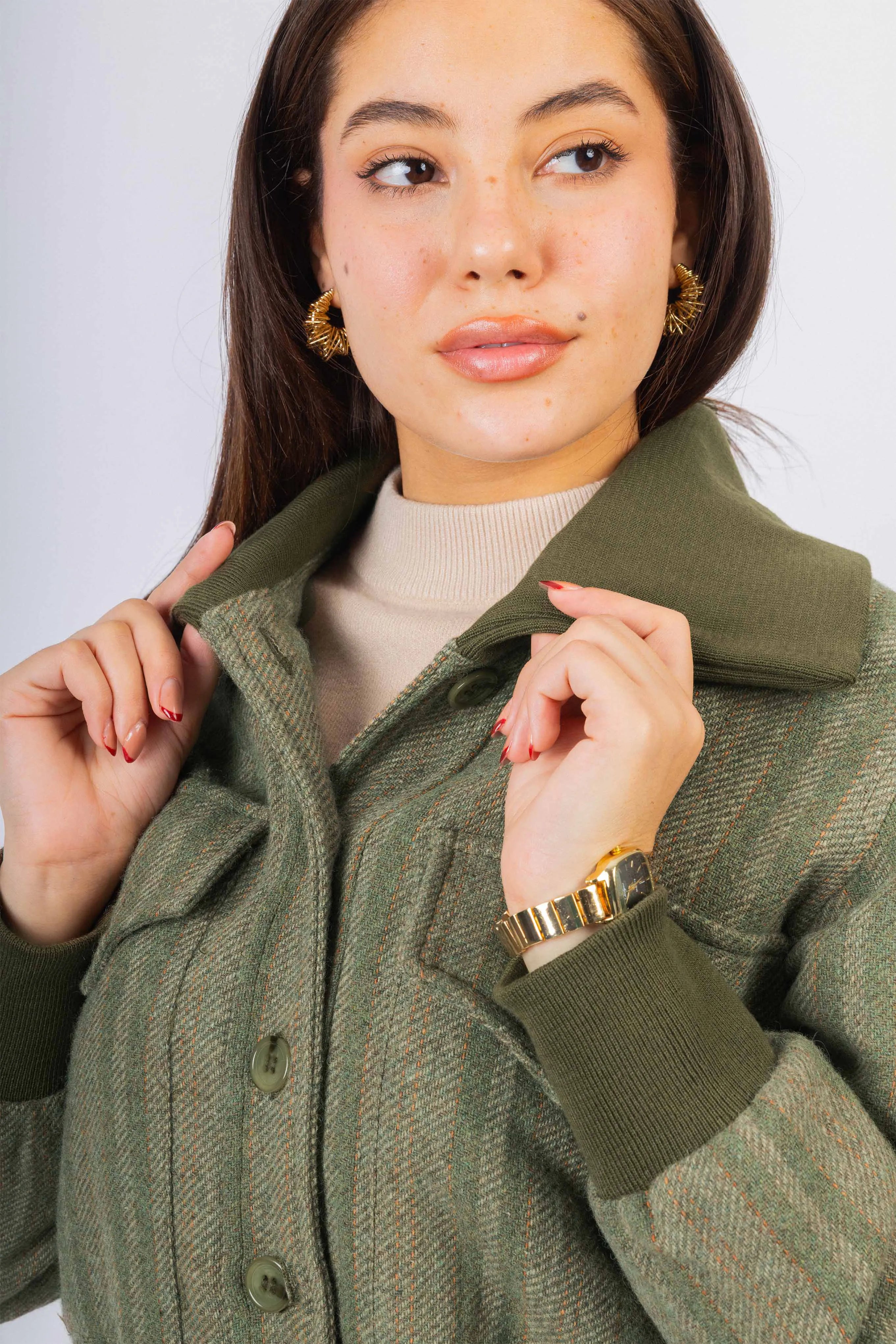 Granite Green Jacquard Jacket