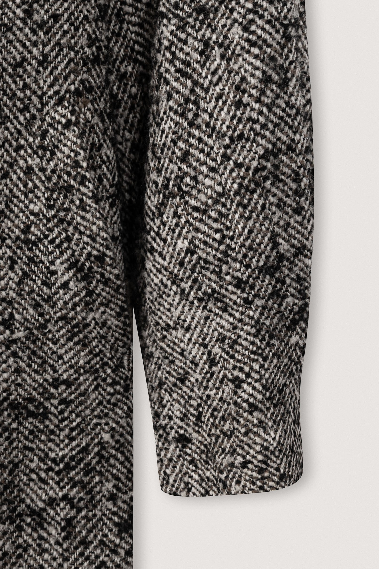 Light Brown Wool Blend Long Coat