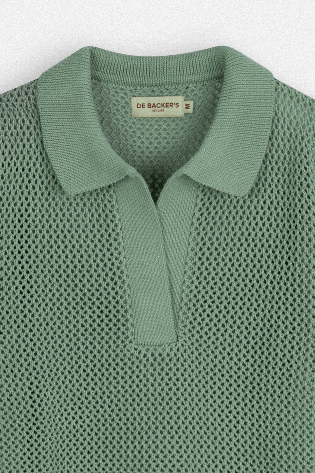 Women’s Sage Green Knit Polo Shirt