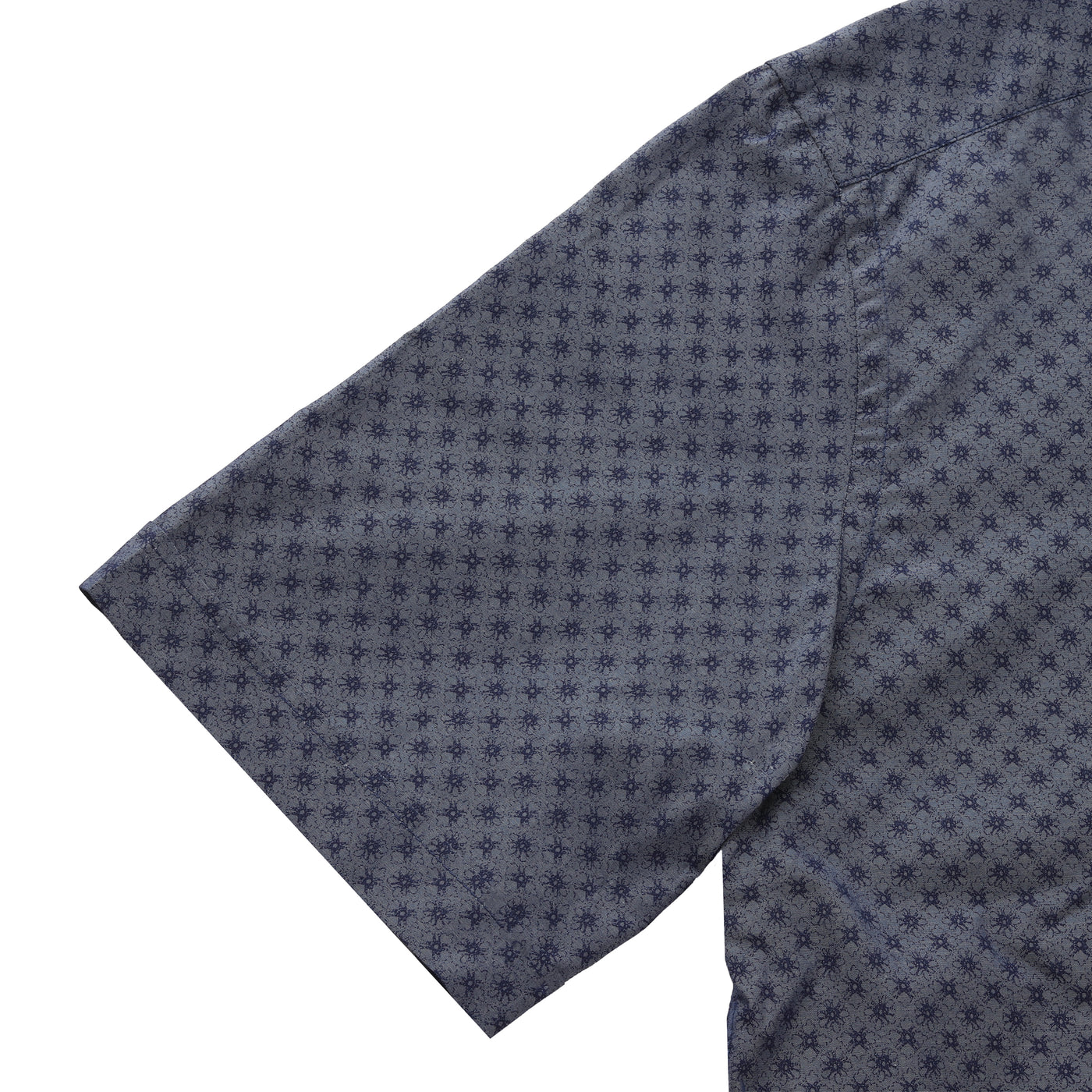 Half-sleeves Navy patterned shirt