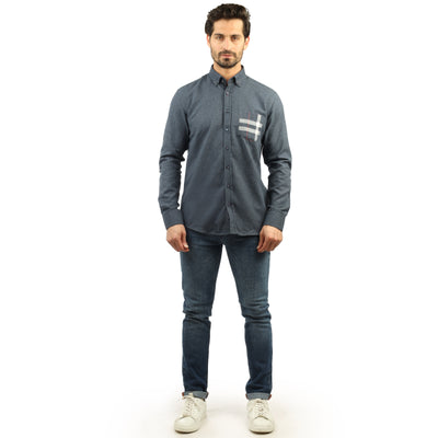Gray Casual Shirt