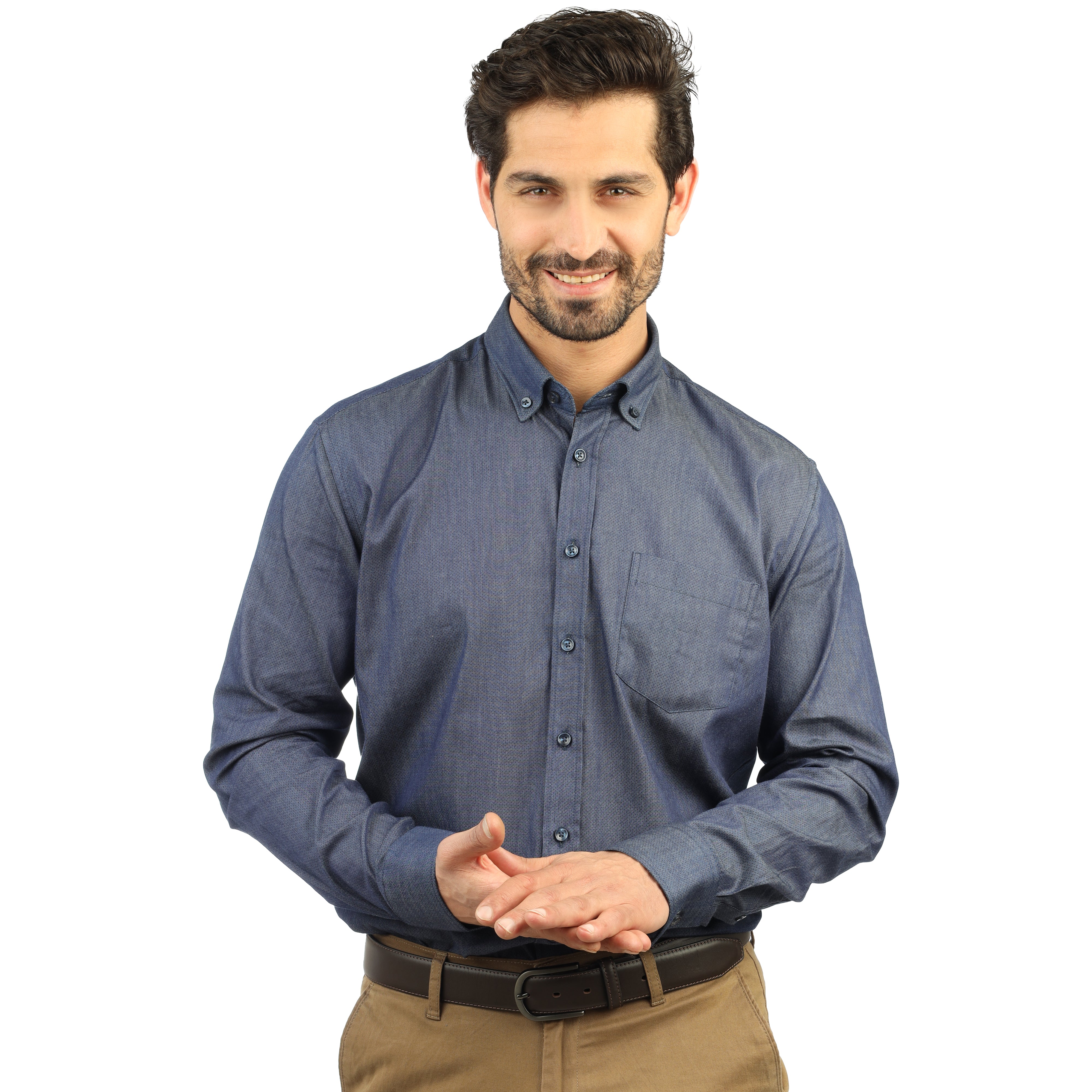 Navy Casual Shirt - 1