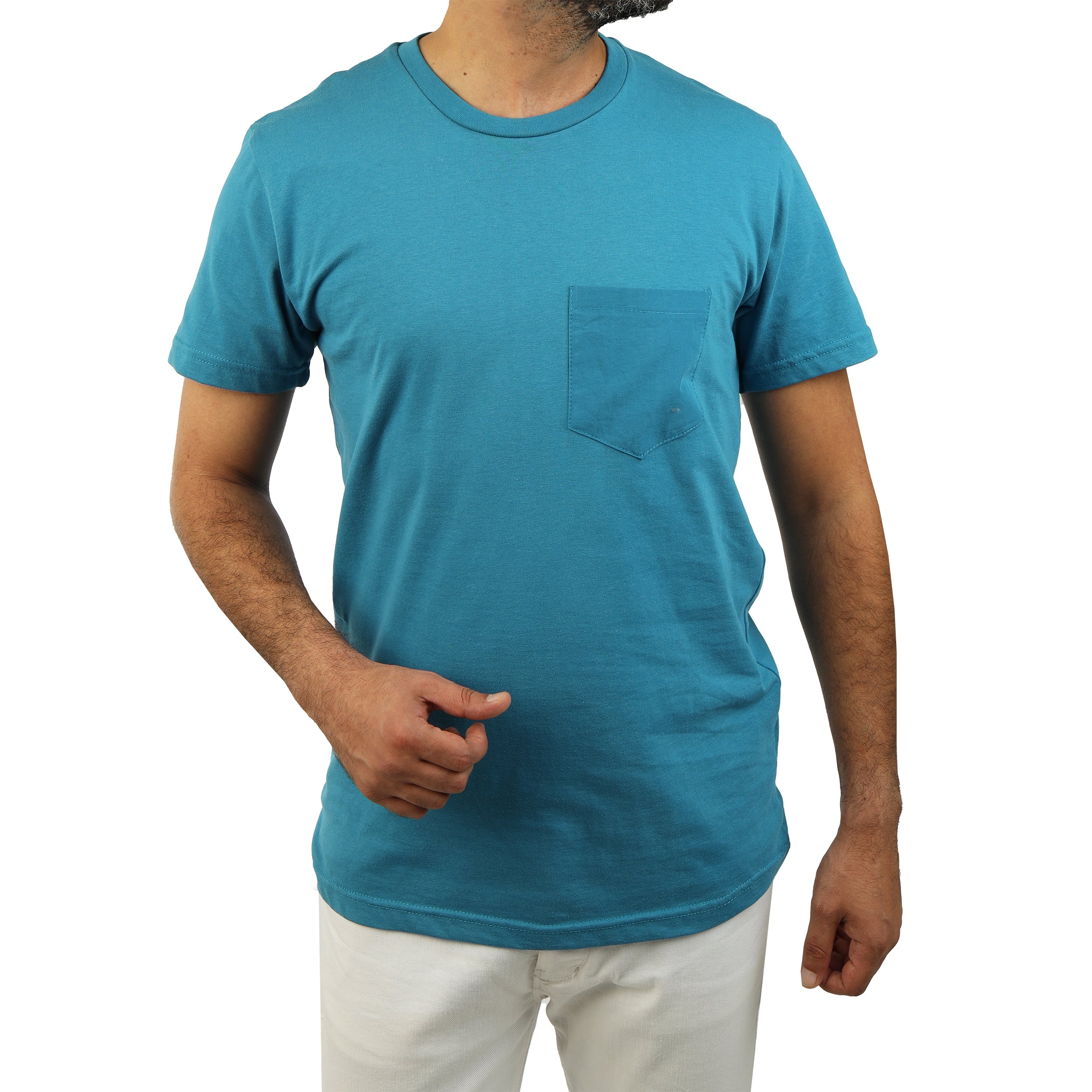 Turquoise round T-shirt