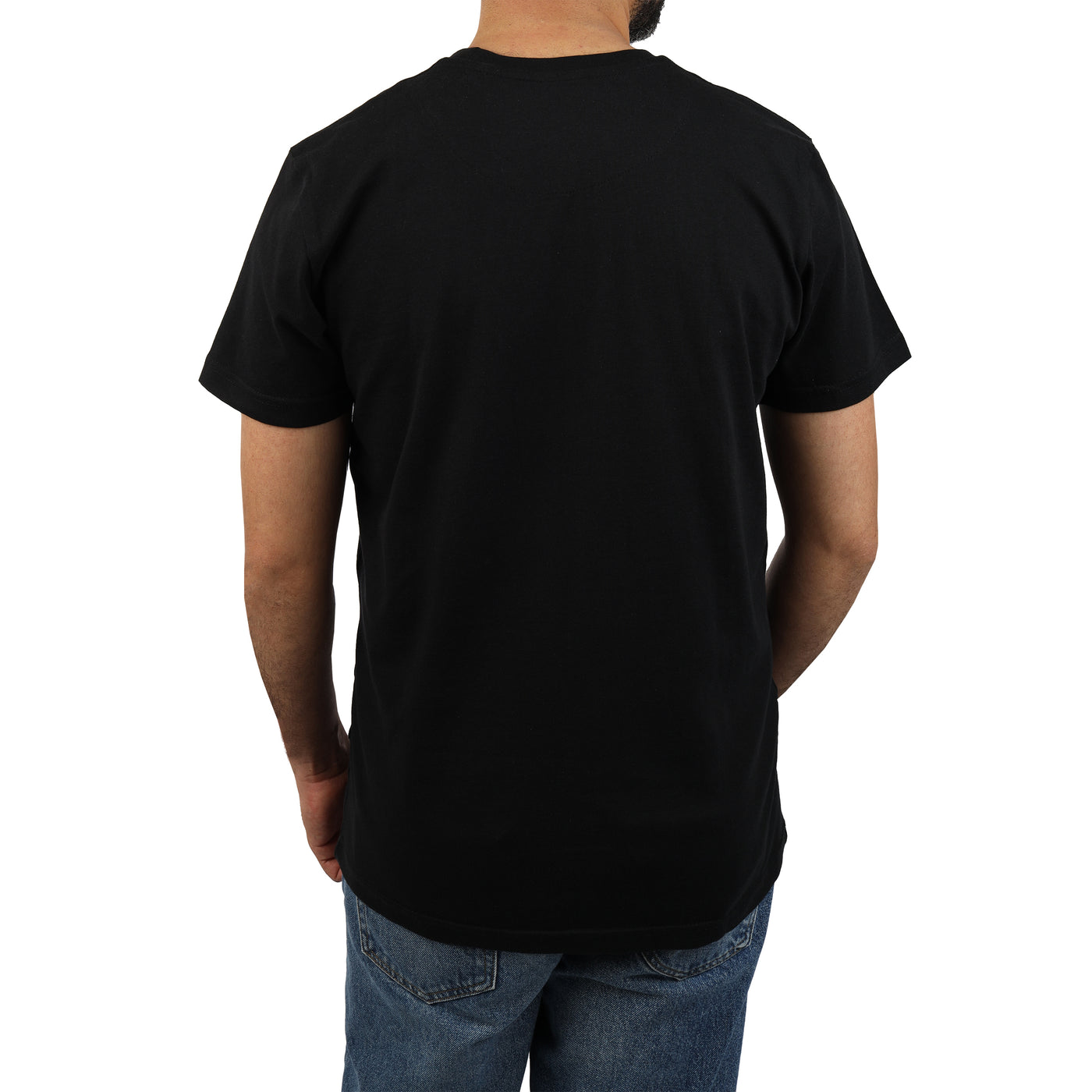 Black round T-shirt