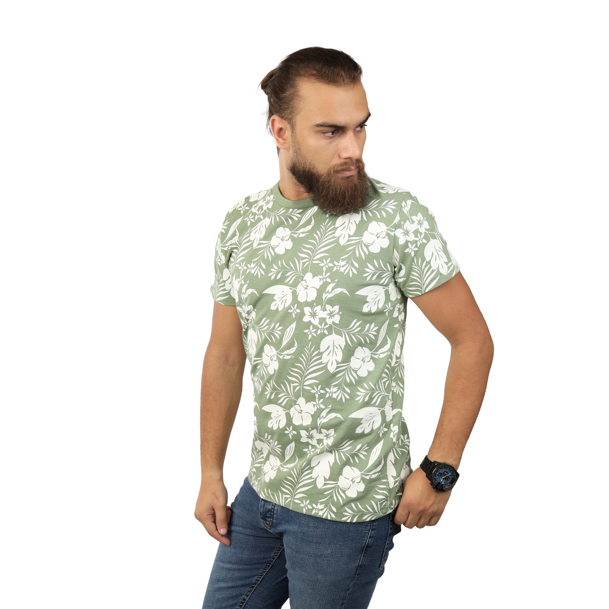 Light-Green round T-shirt