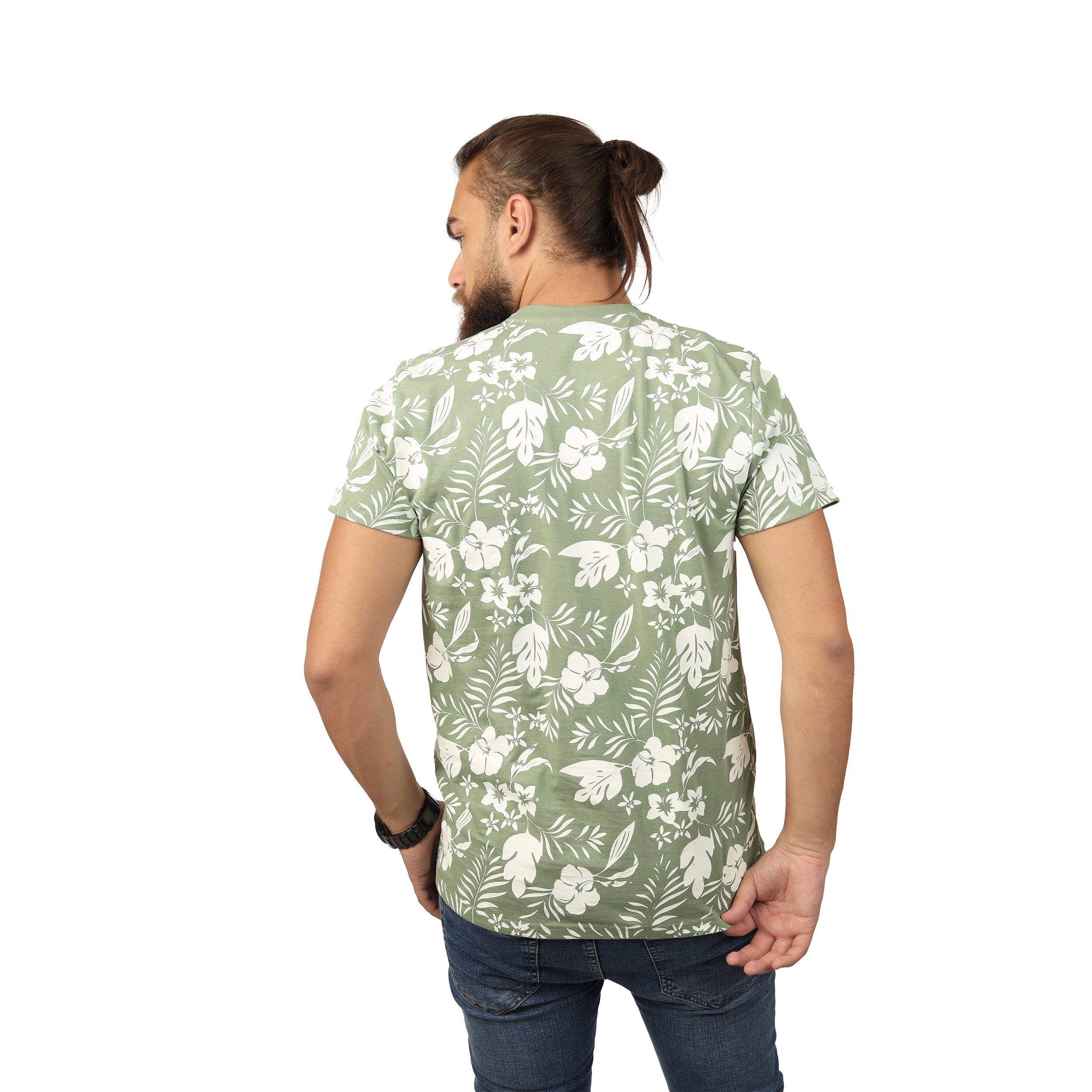 Light-Green round T-shirt