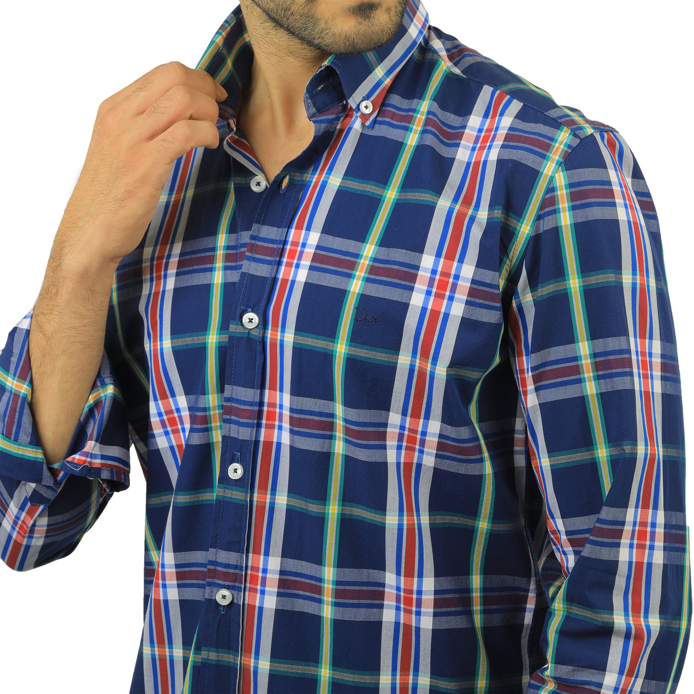 Navy Stripped Casual Shirt