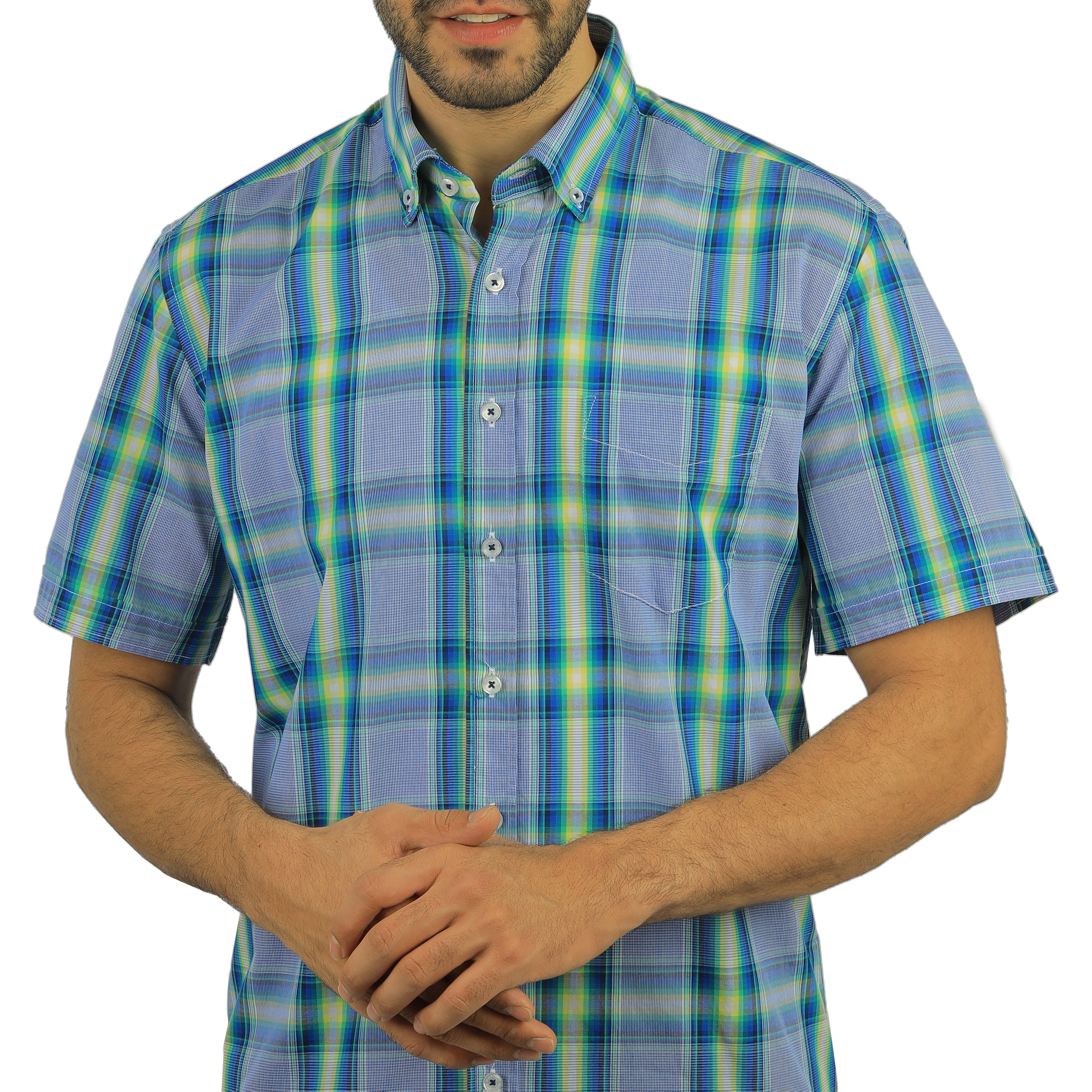 Light Green striped Casual Shirt