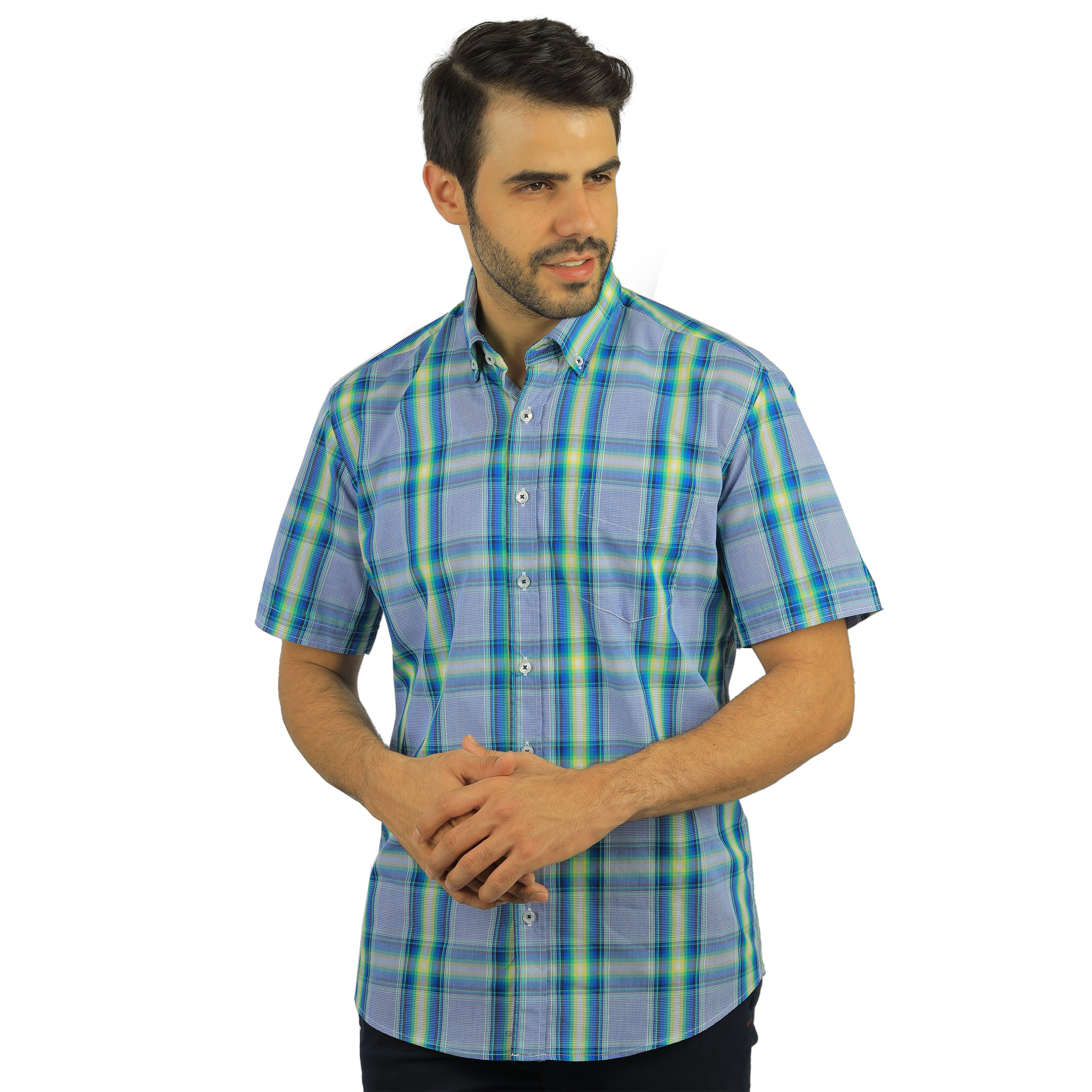 Light Green striped Casual Shirt