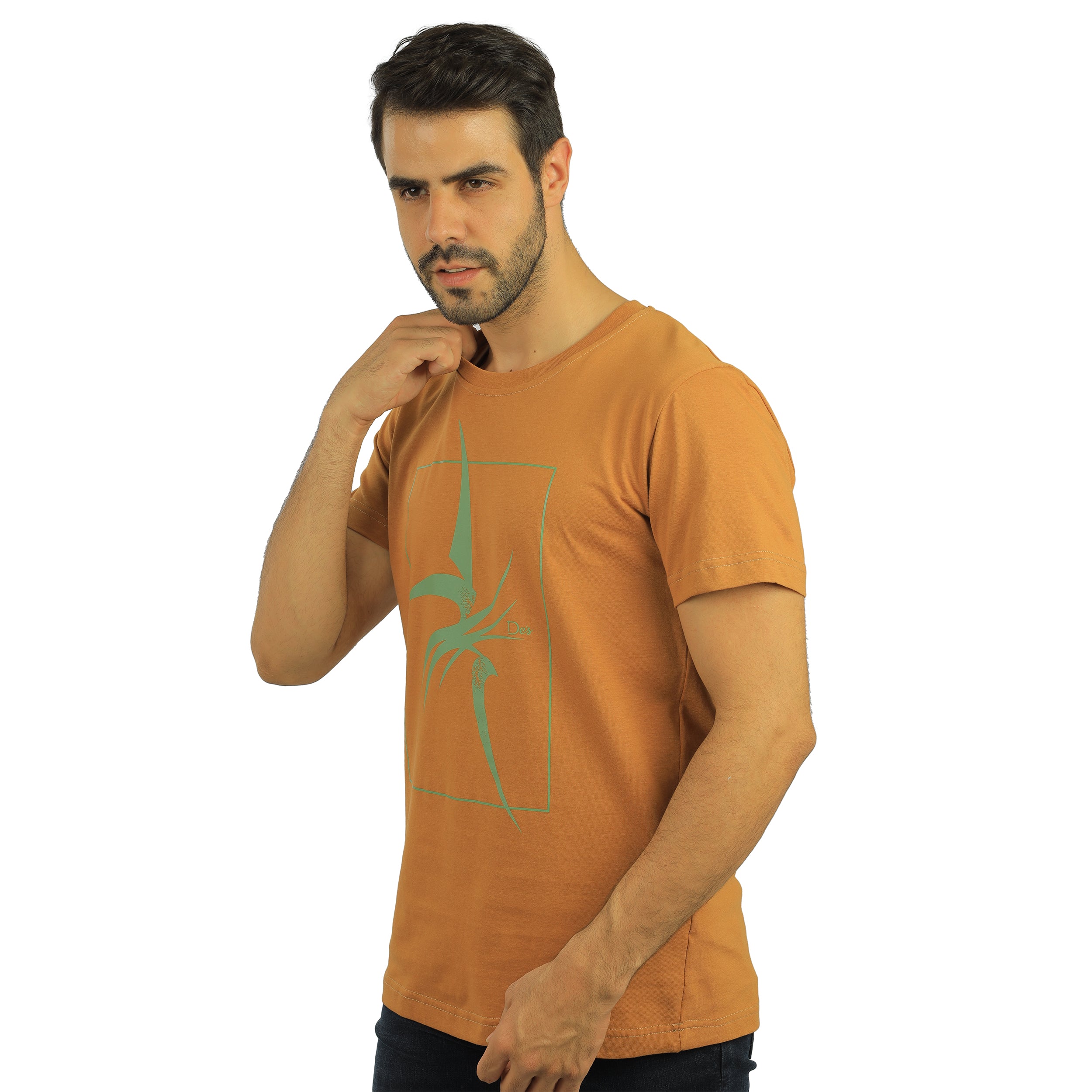 Camel round T-shirt