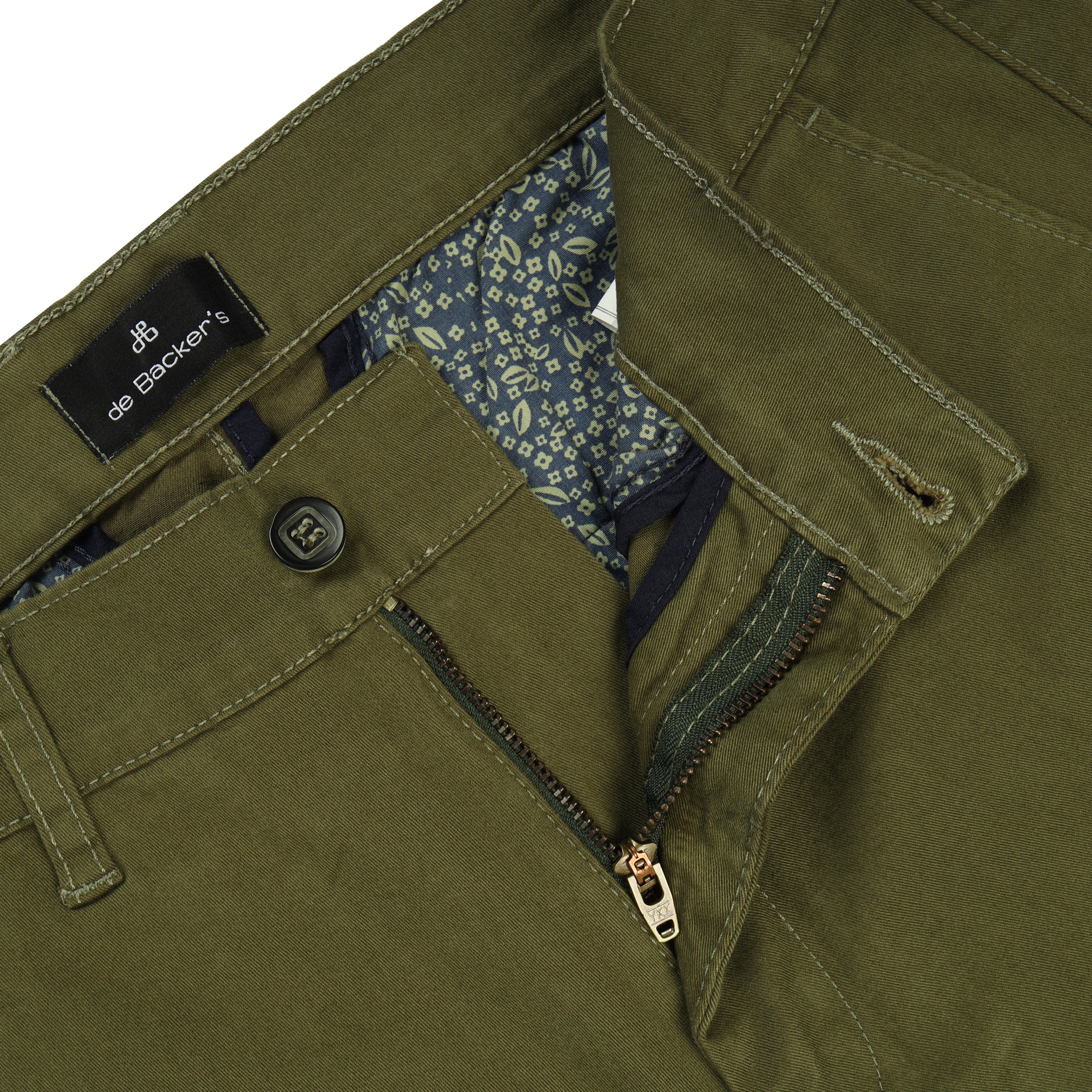 Dark Green Gabardine Pant