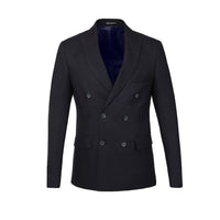 Jacquard Dark Navy Blazer - 1