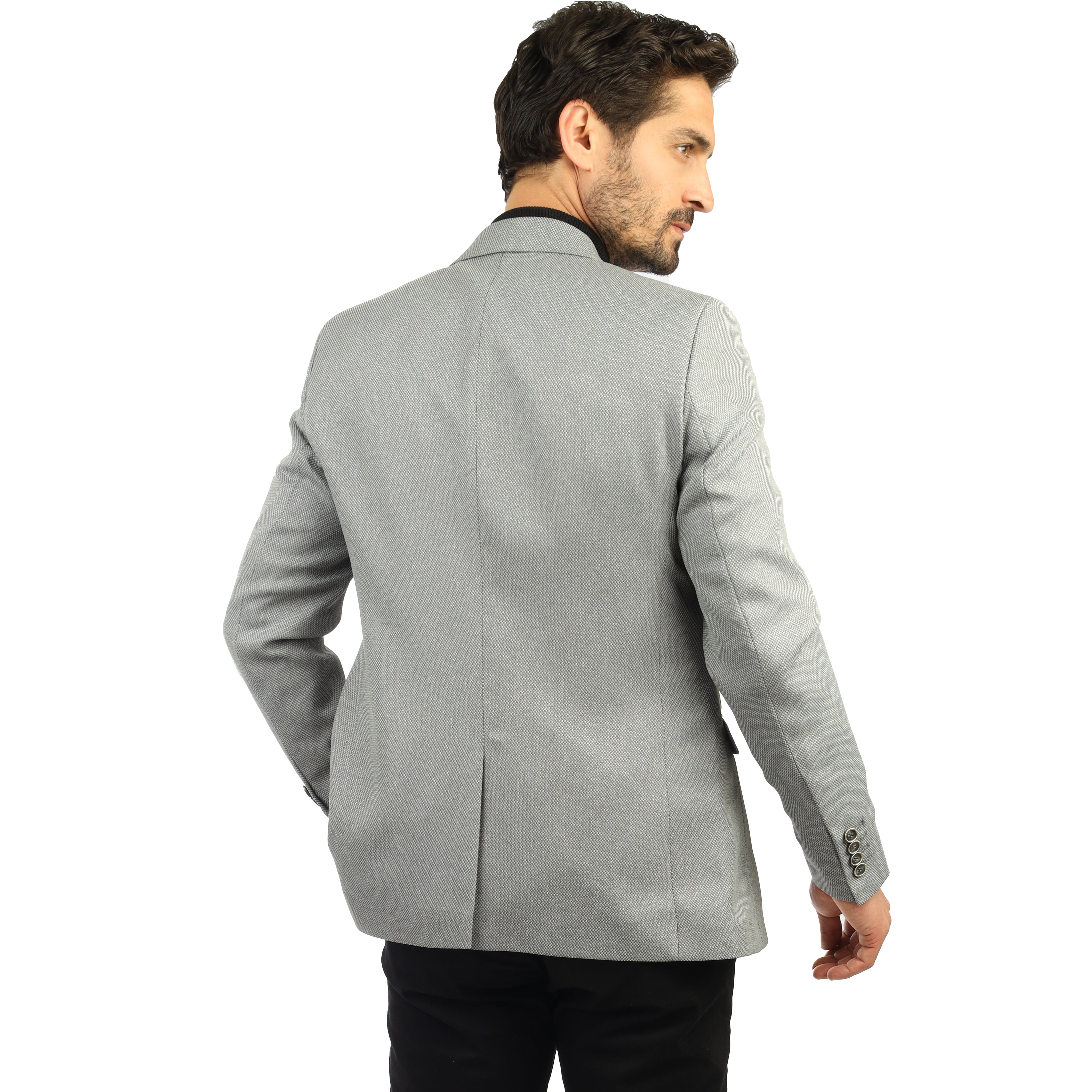 Linen Look Light Gray Blazer