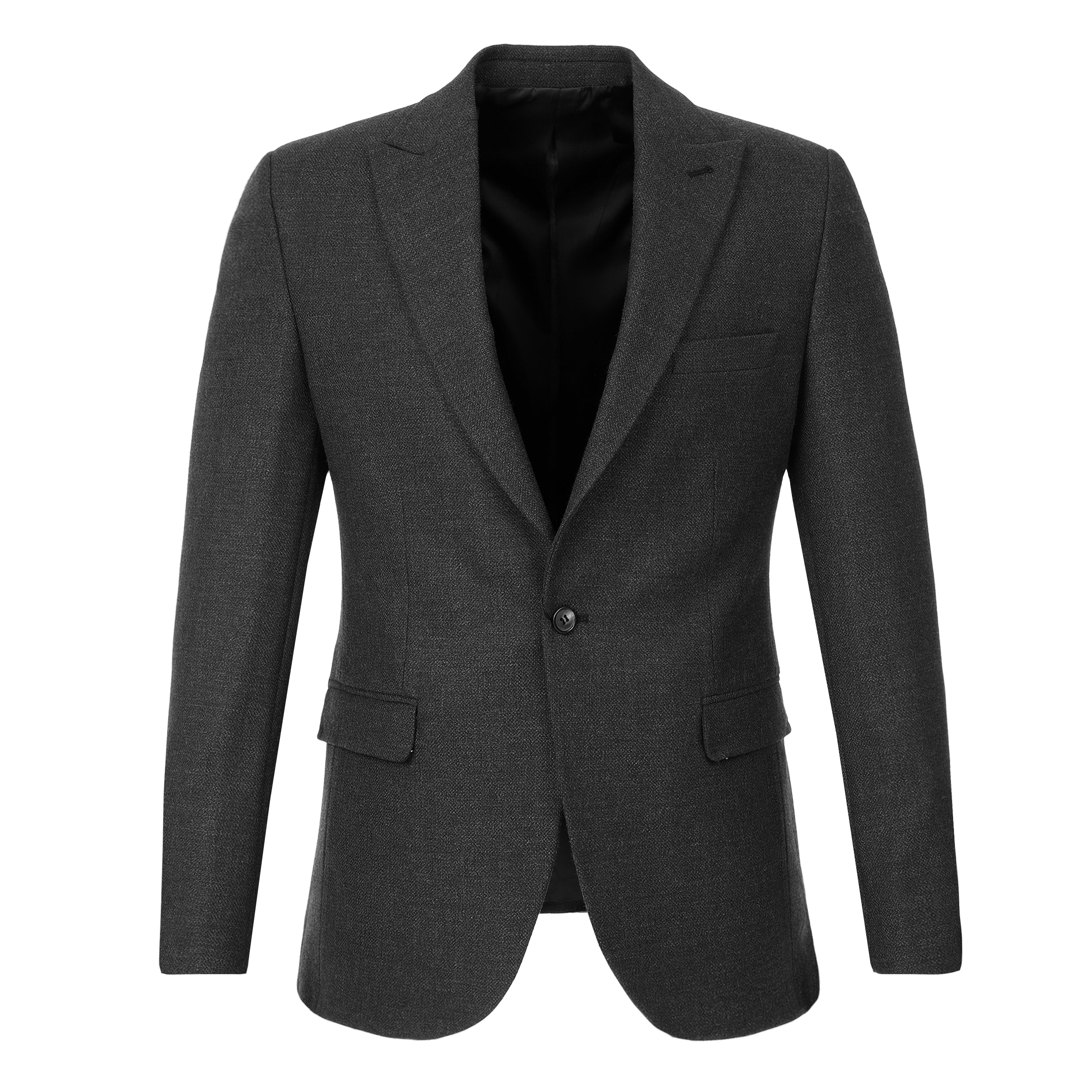 Knitted Dark Gray Blazer