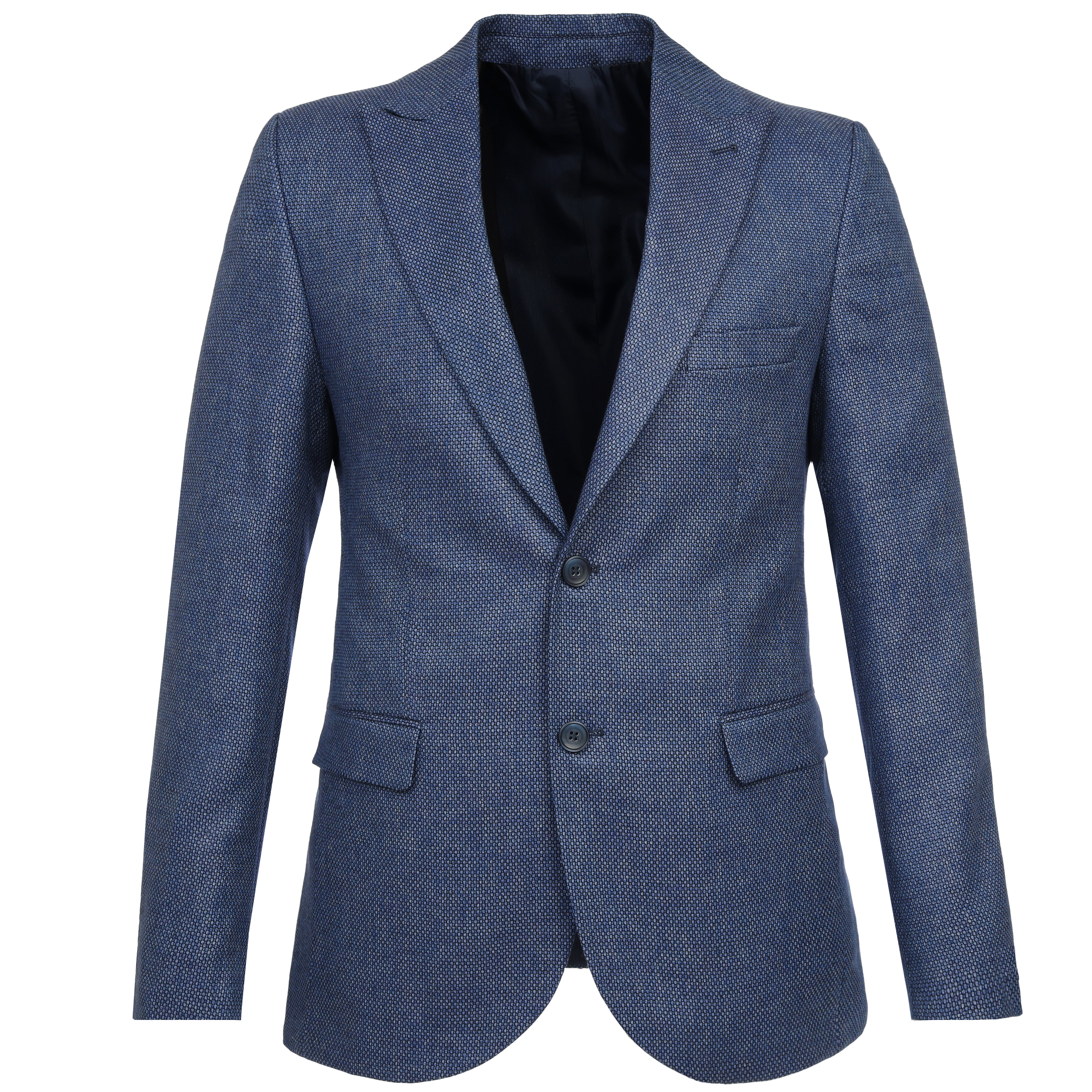 Linen Navy Casual Blazer.