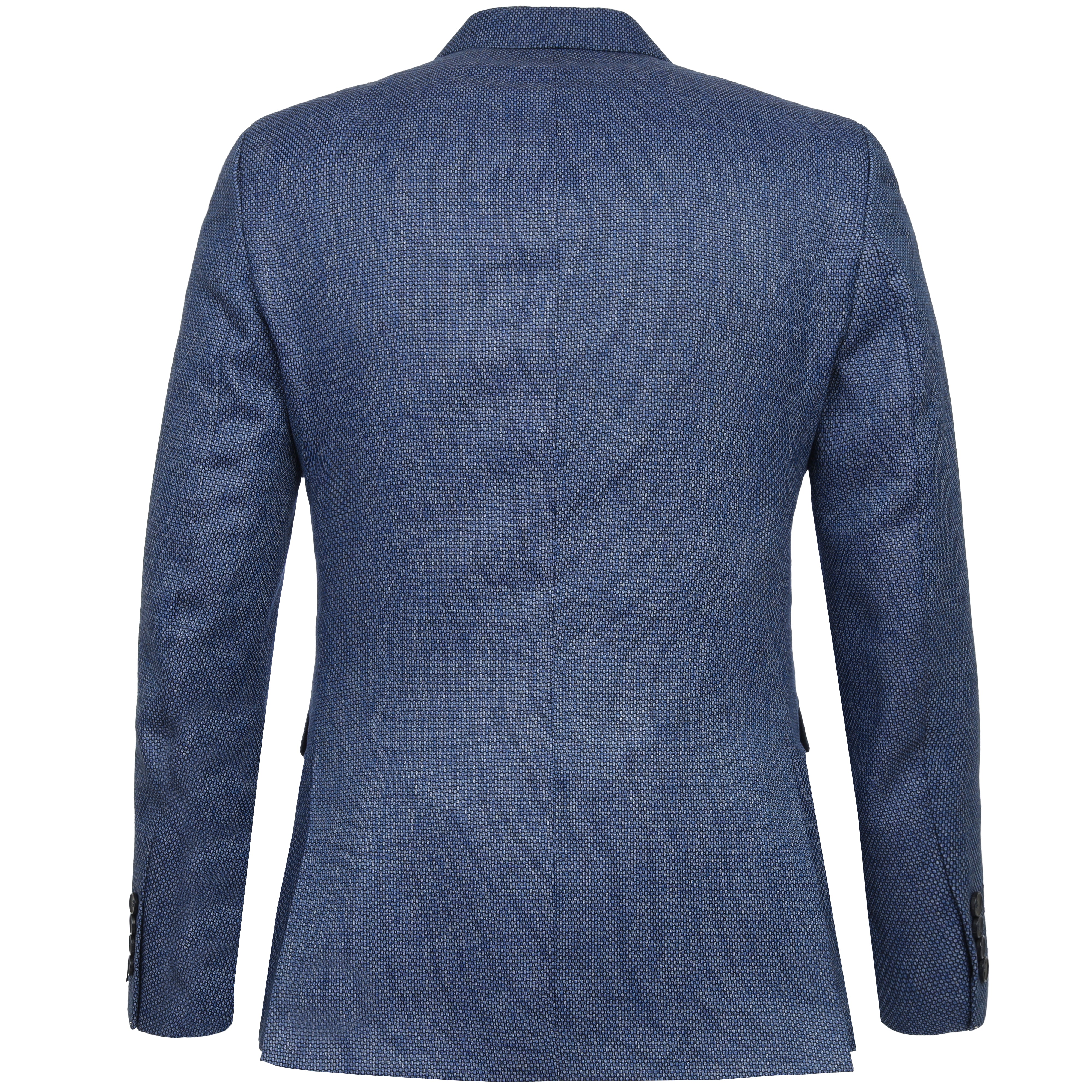 Linen Navy Casual Blazer.