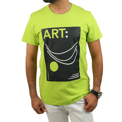Kiwi coloured round T-shirt